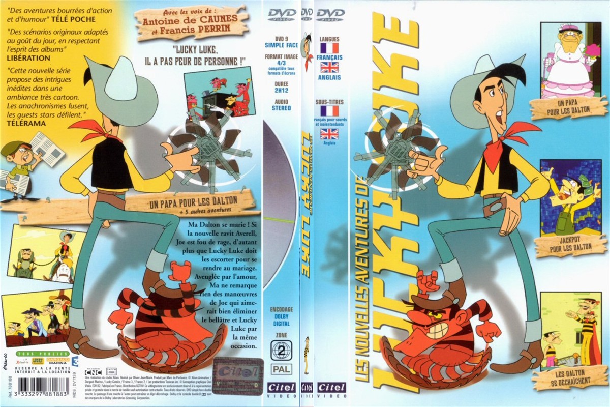Jaquette DVD Lucky Luke - 1 - SLIM