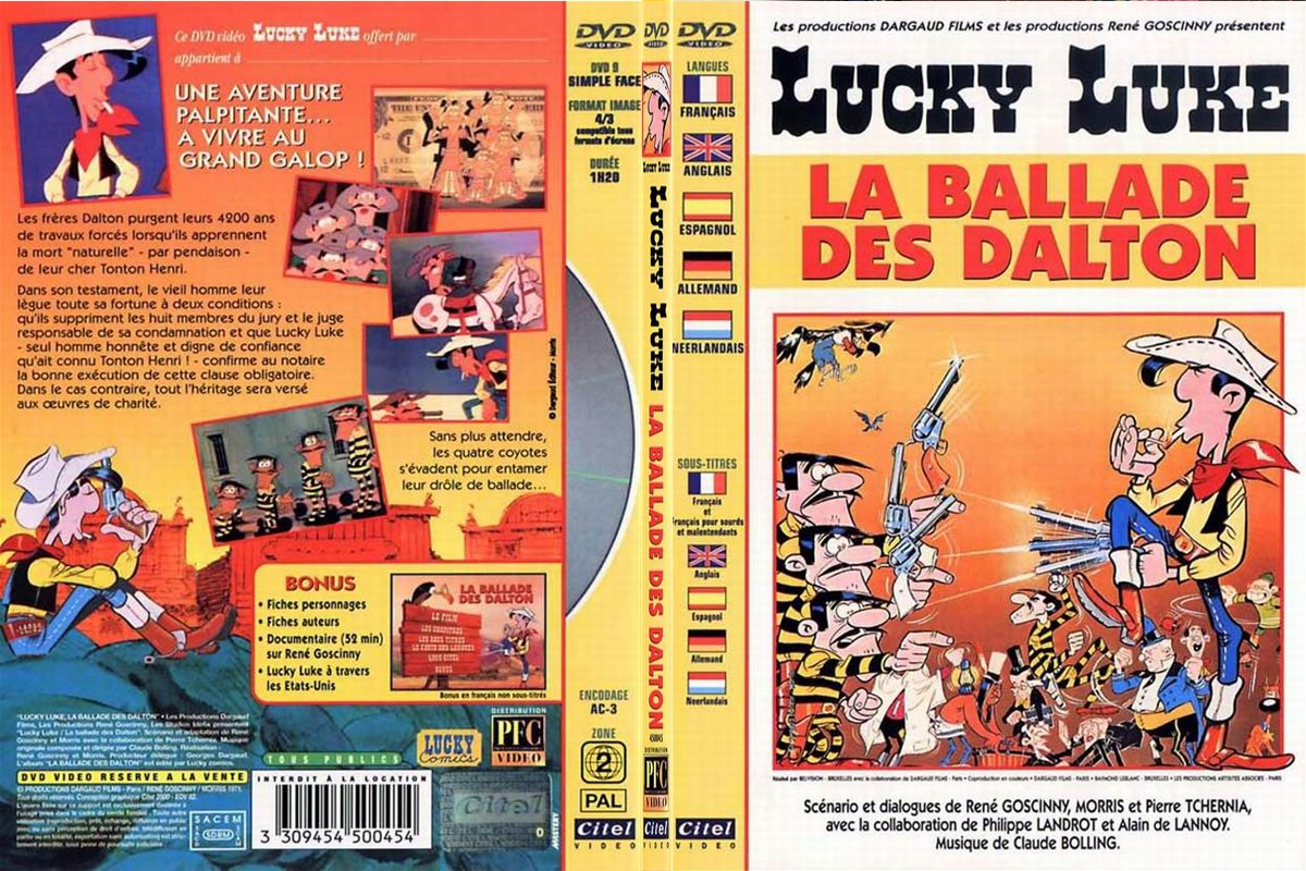 Jaquette DVD Lucky Luke - la ballade des Daltons - SLIM