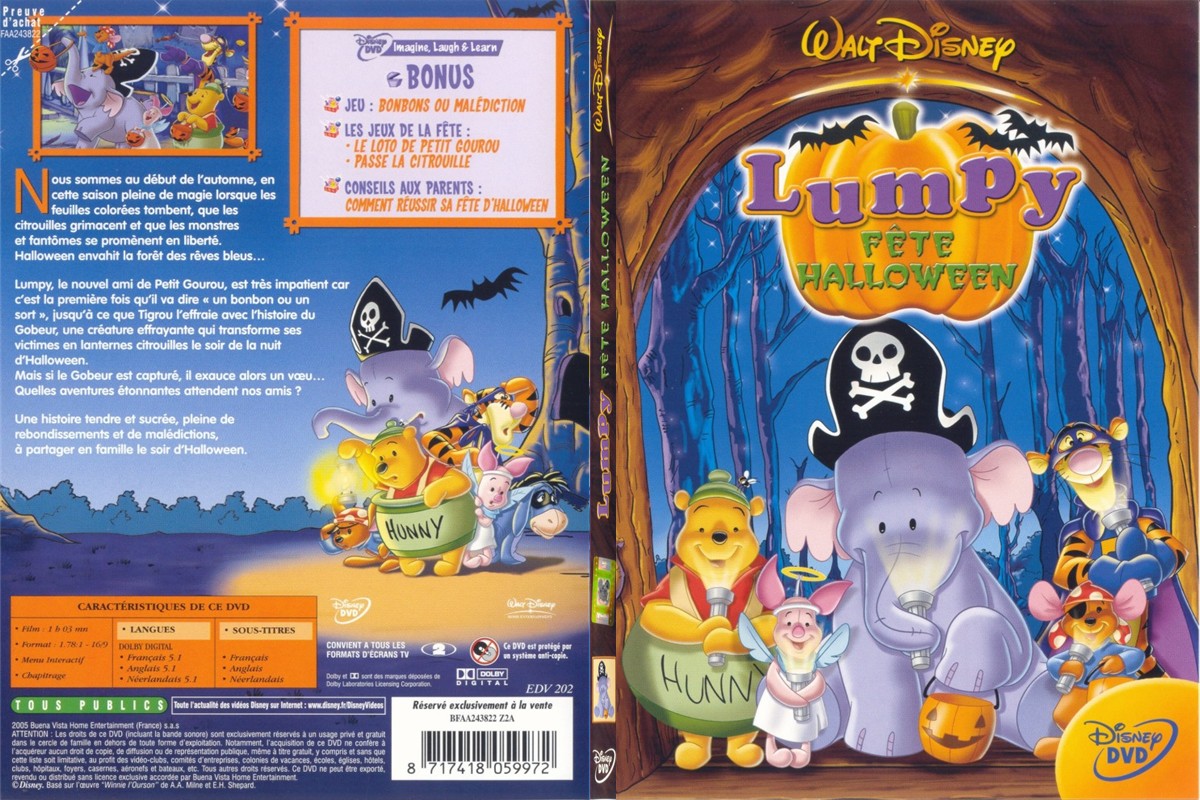 Jaquette DVD Lumpy fte halloween - SLIM