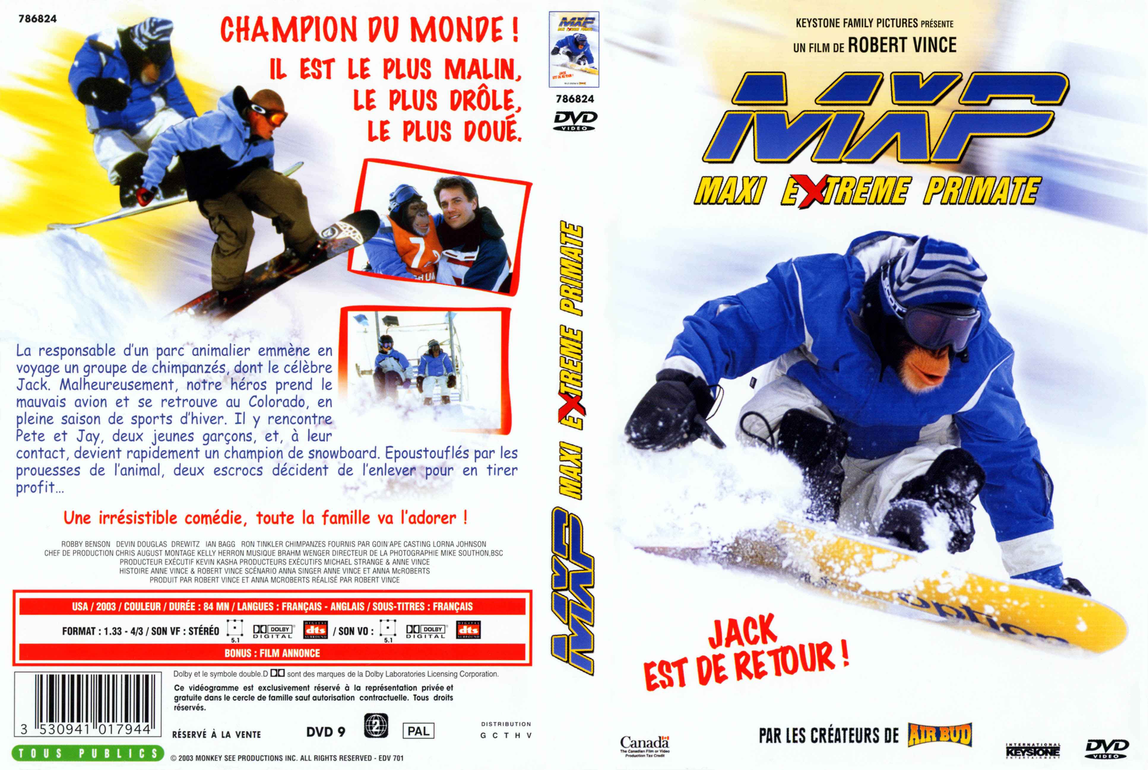 Jaquette DVD MXP maxi extreme primate