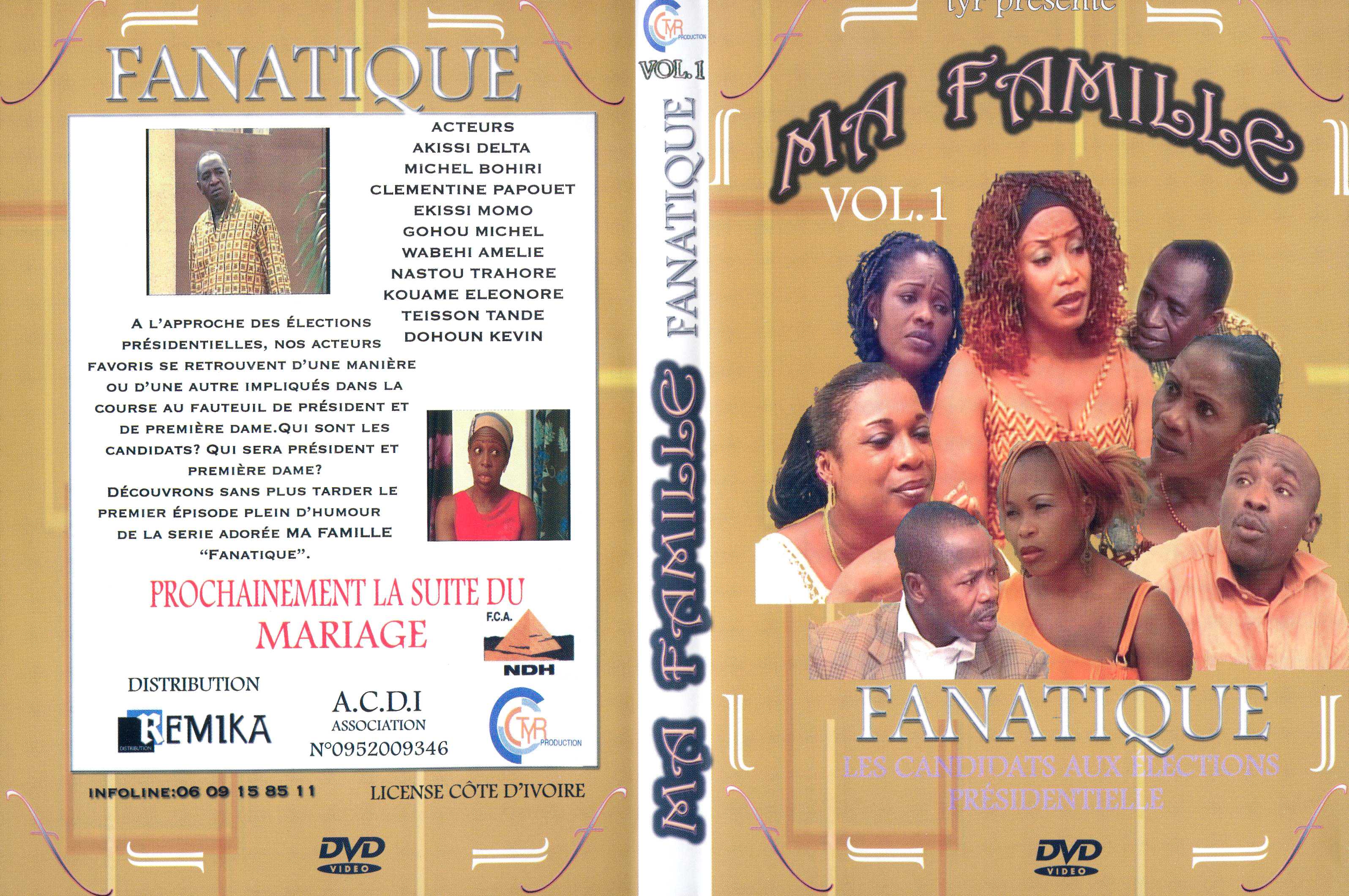 Jaquette DVD Ma famille fanatique vol 1