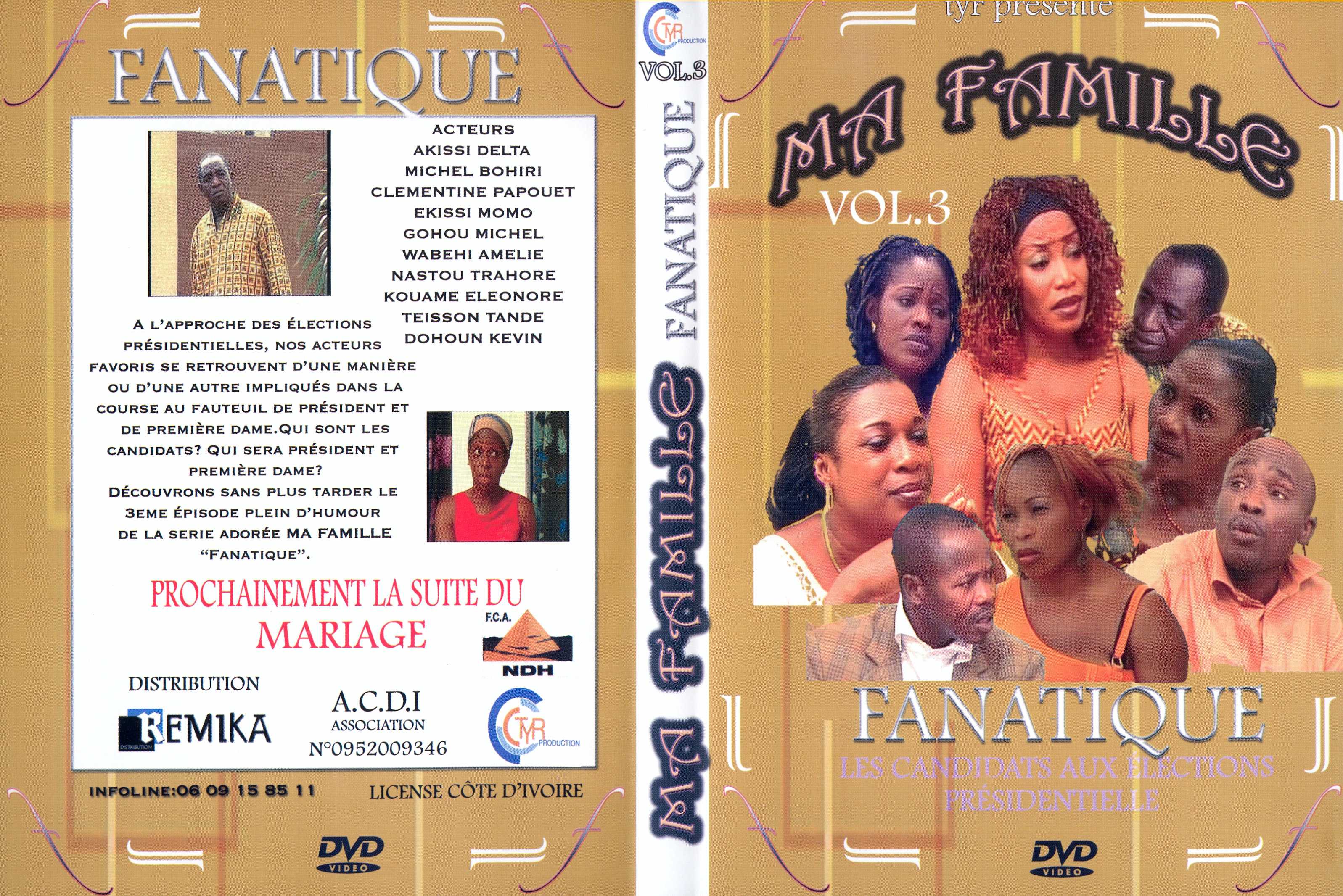 Jaquette DVD Ma famille fanatique vol 3