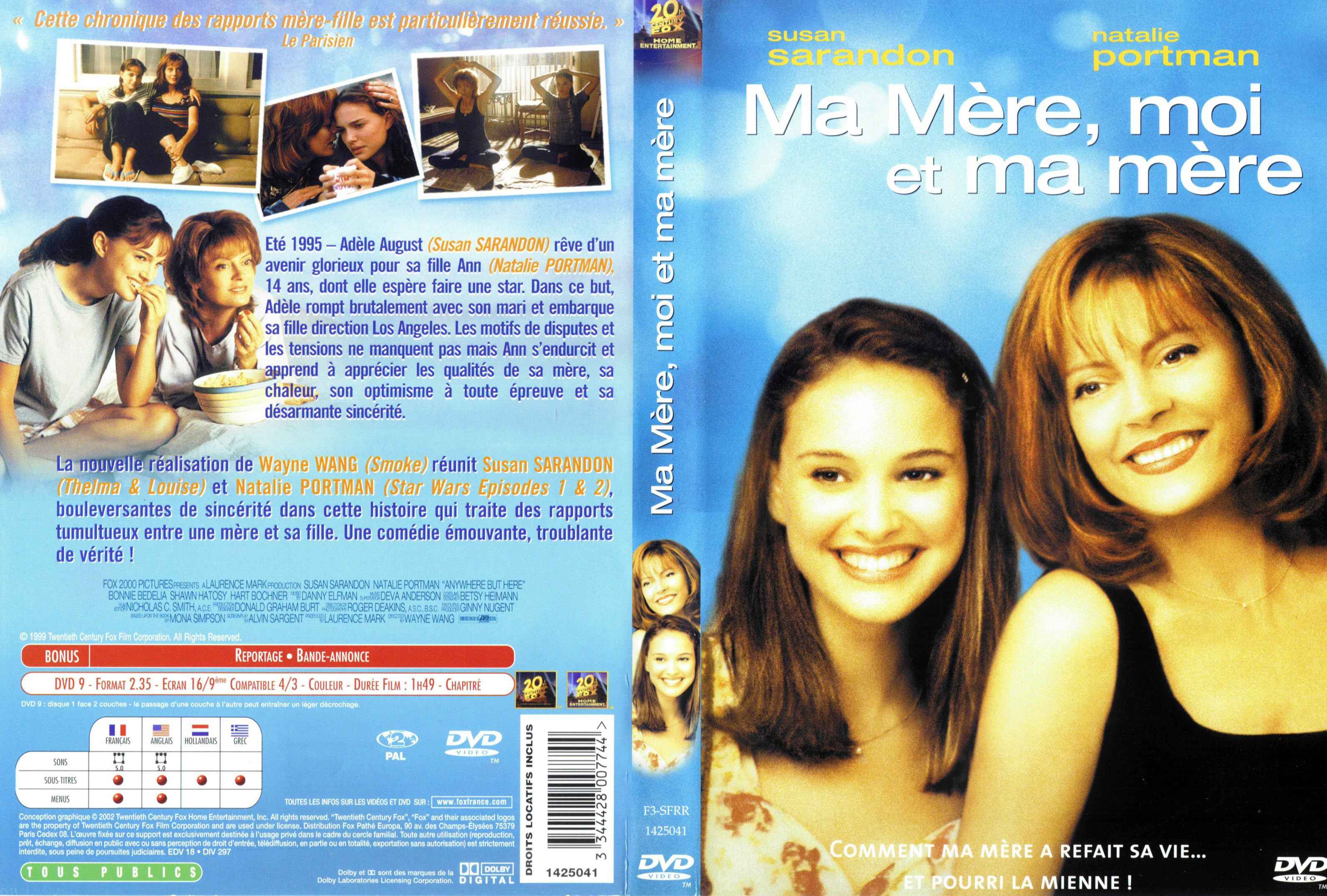 Jaquette DVD Ma mre moi et ma mre