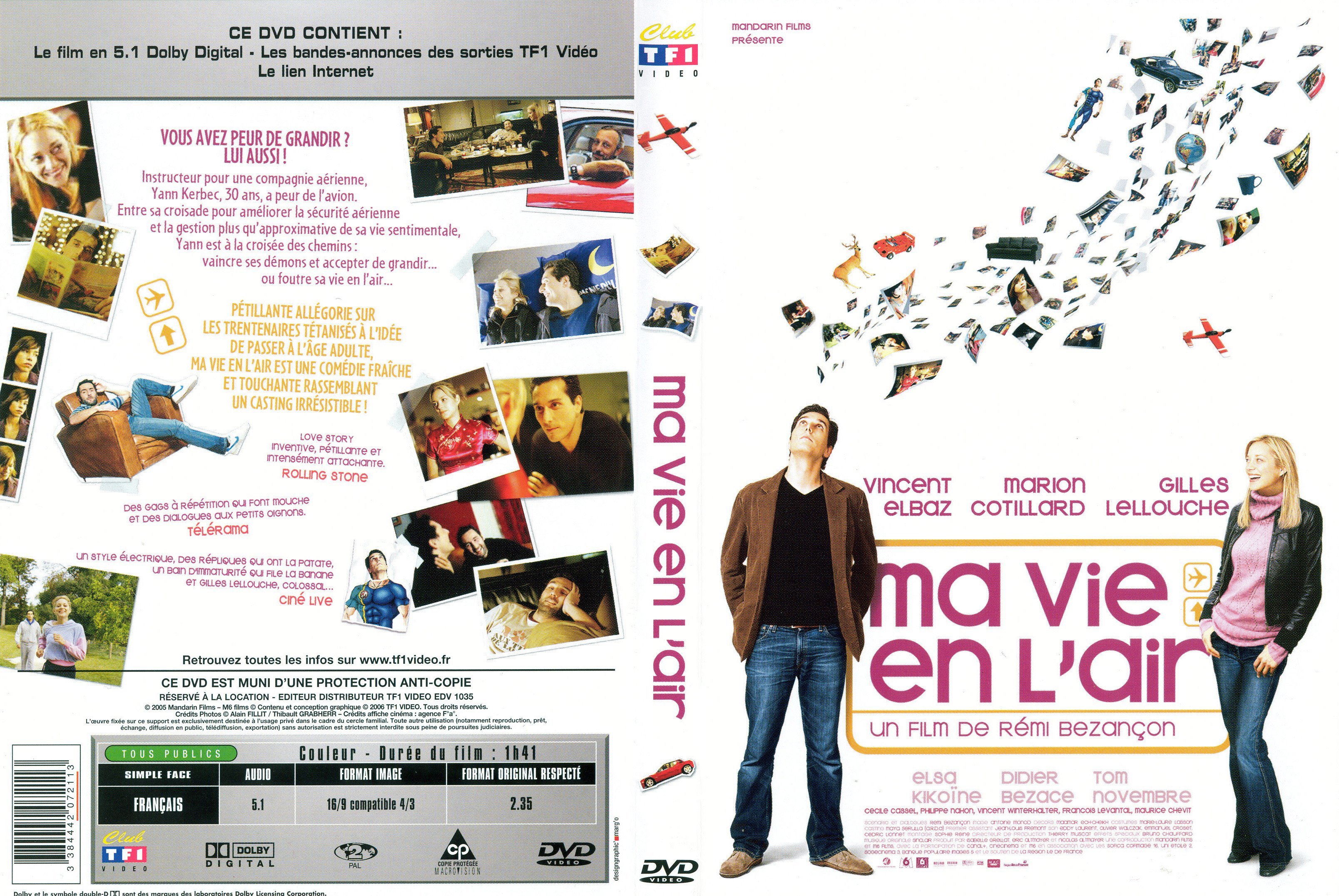 Jaquette DVD Ma vie en l