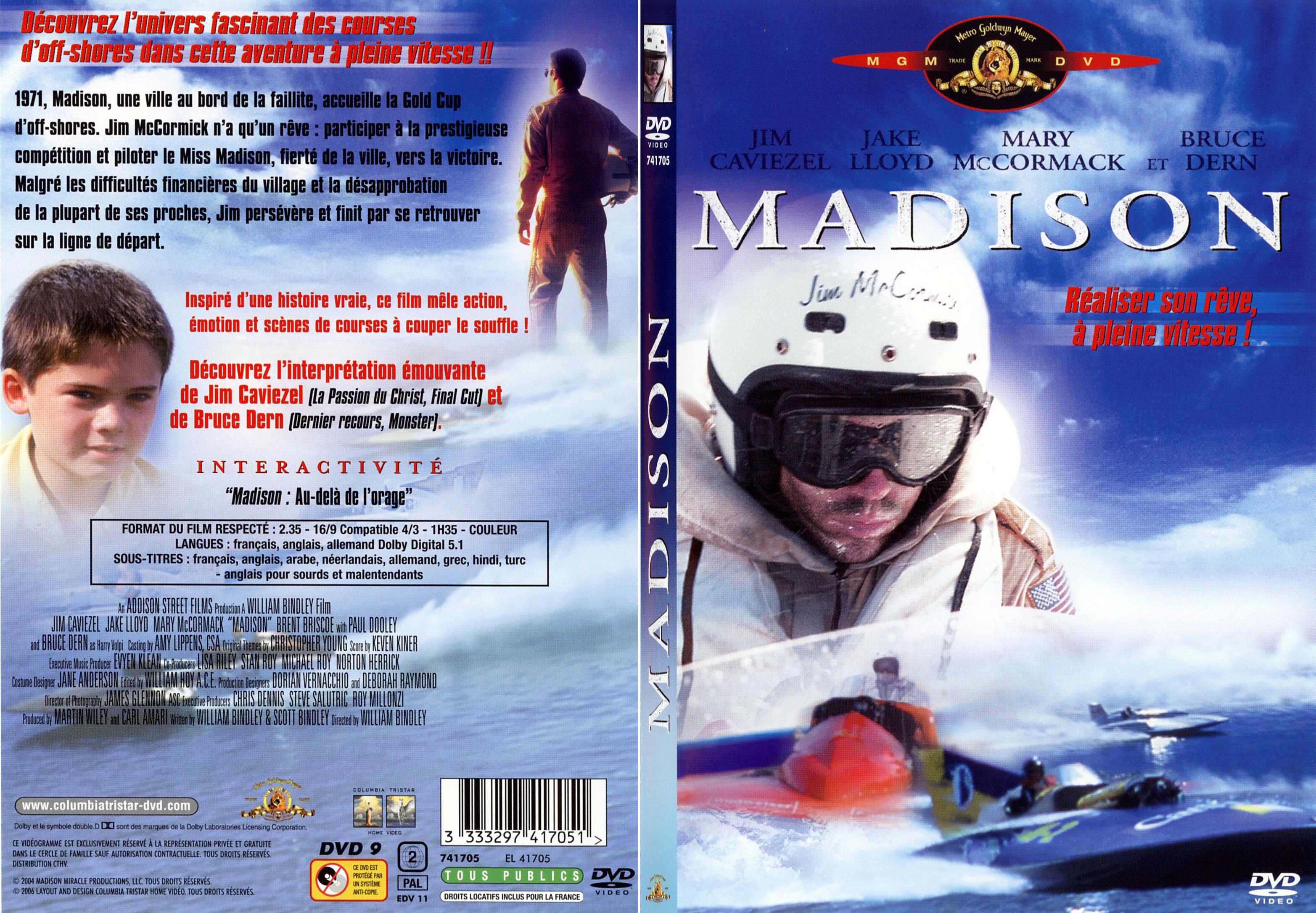 Jaquette DVD Madison - SLIM