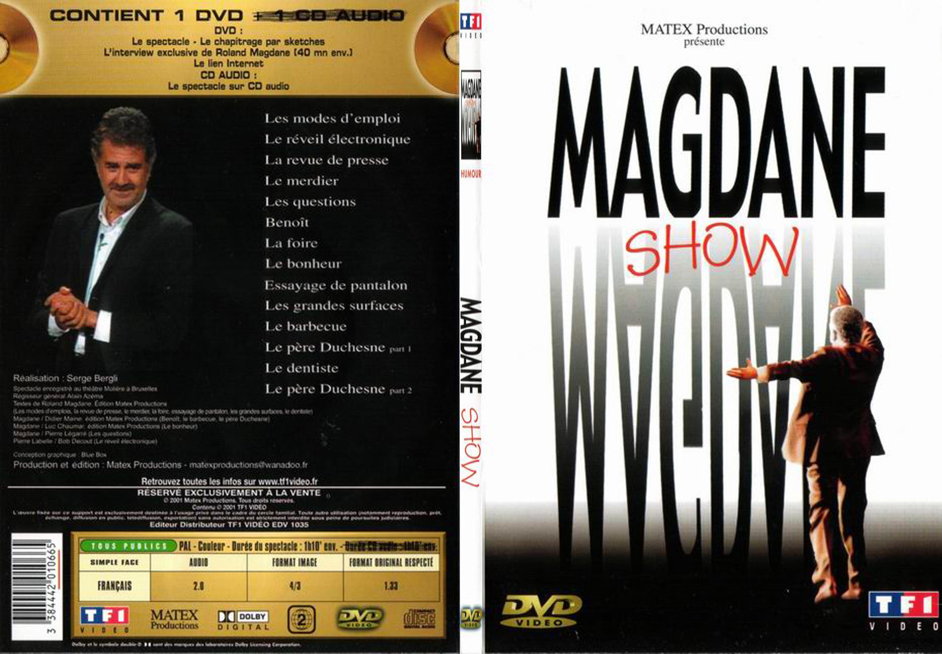 Jaquette DVD Magdane show - SLIM