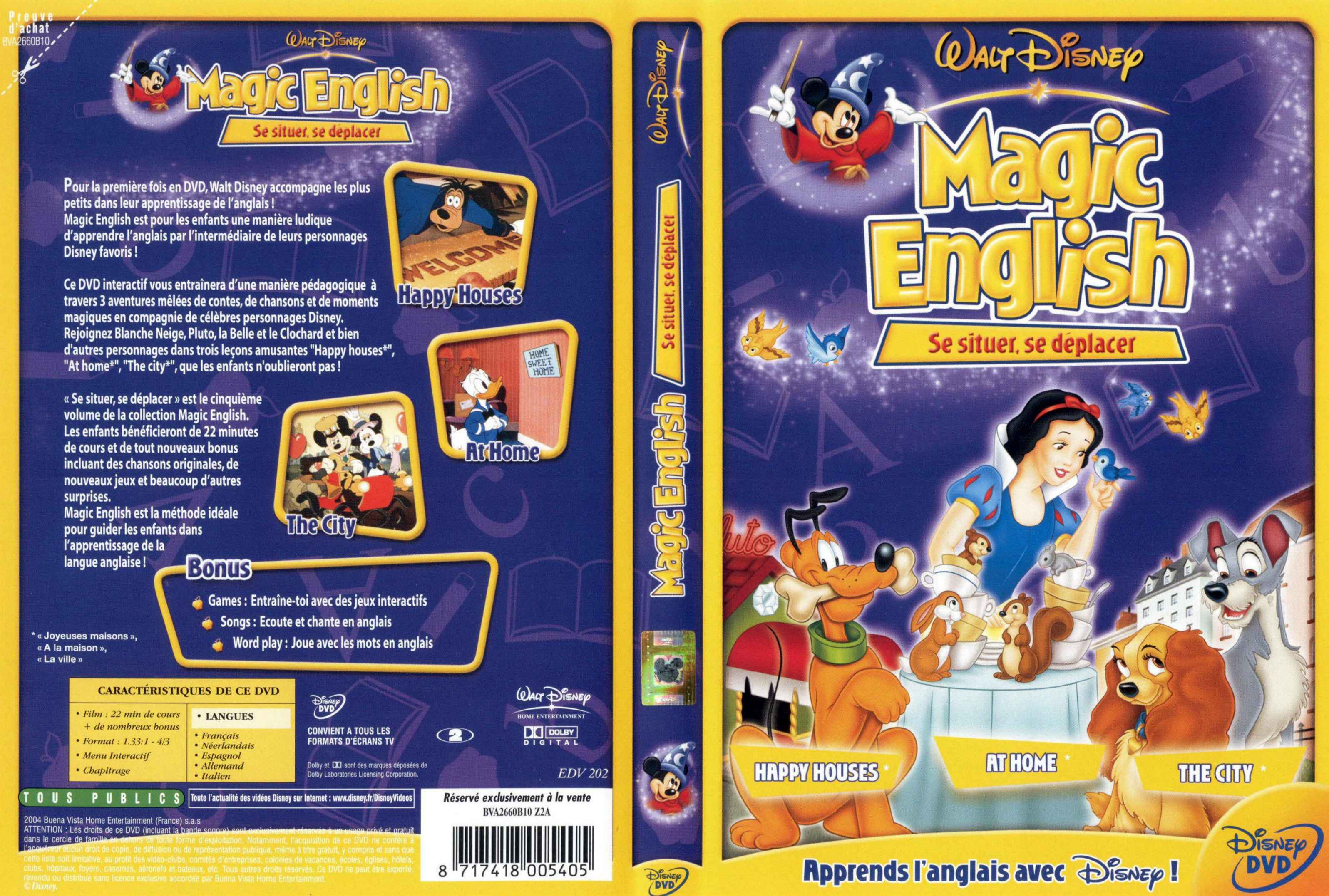 Jaquette DVD Magic English se situer se deplacer