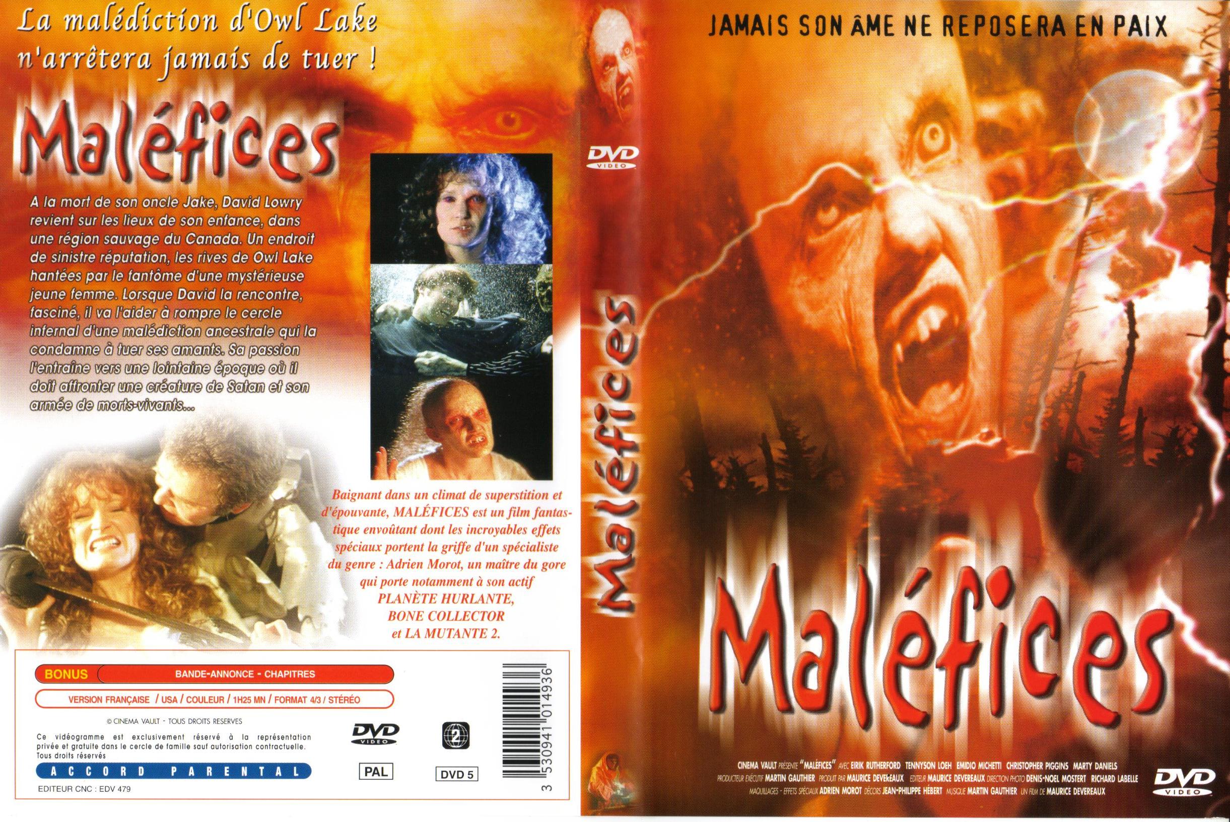 Jaquette DVD Malefices