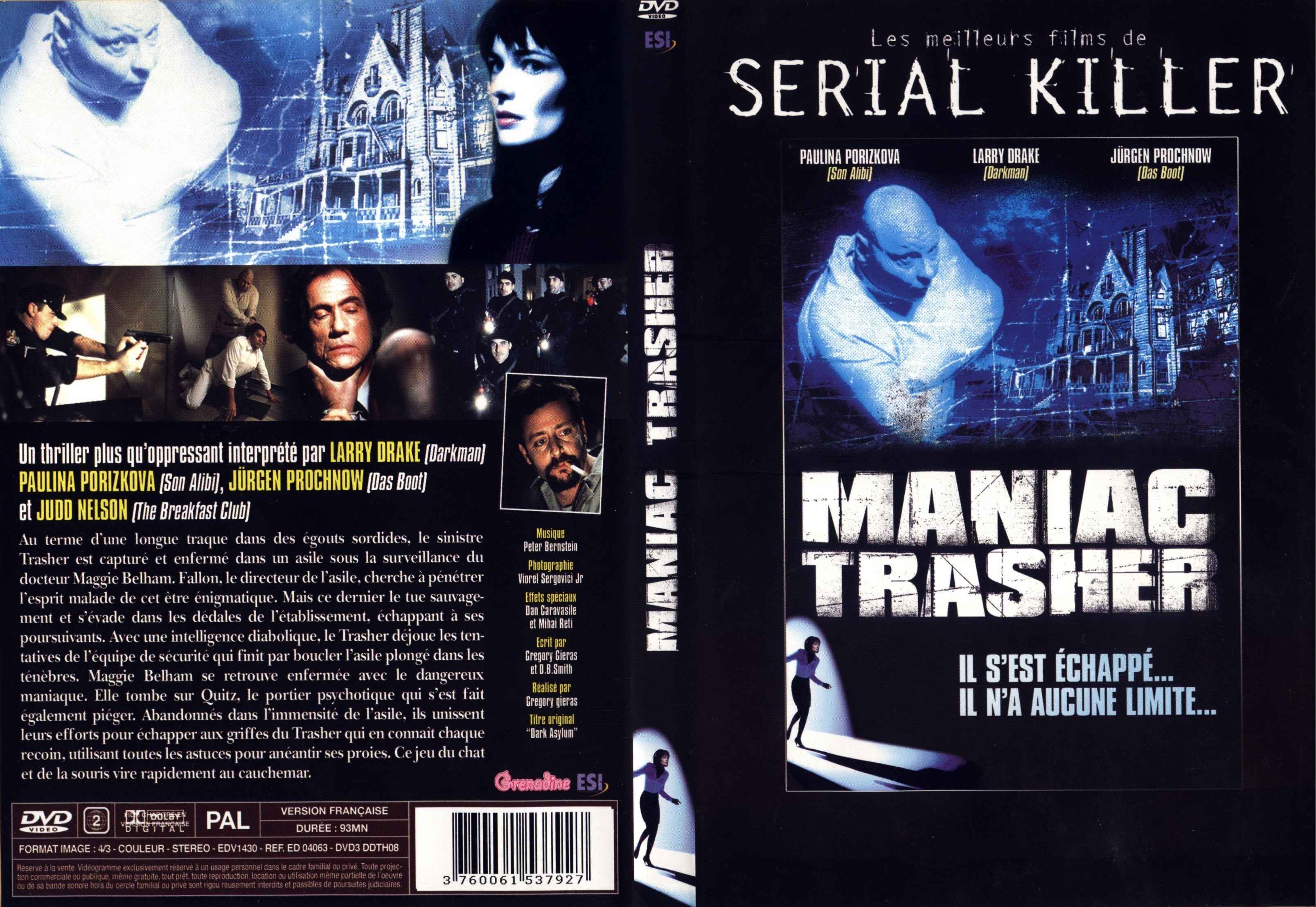 Jaquette DVD Maniac trasher