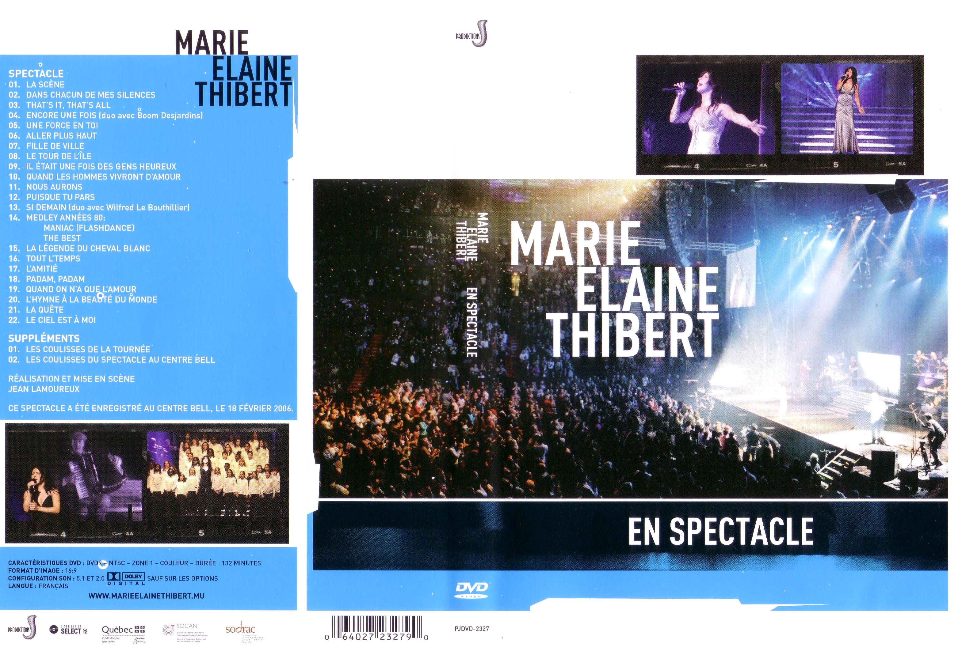 Jaquette DVD Marie Elaine Thibert