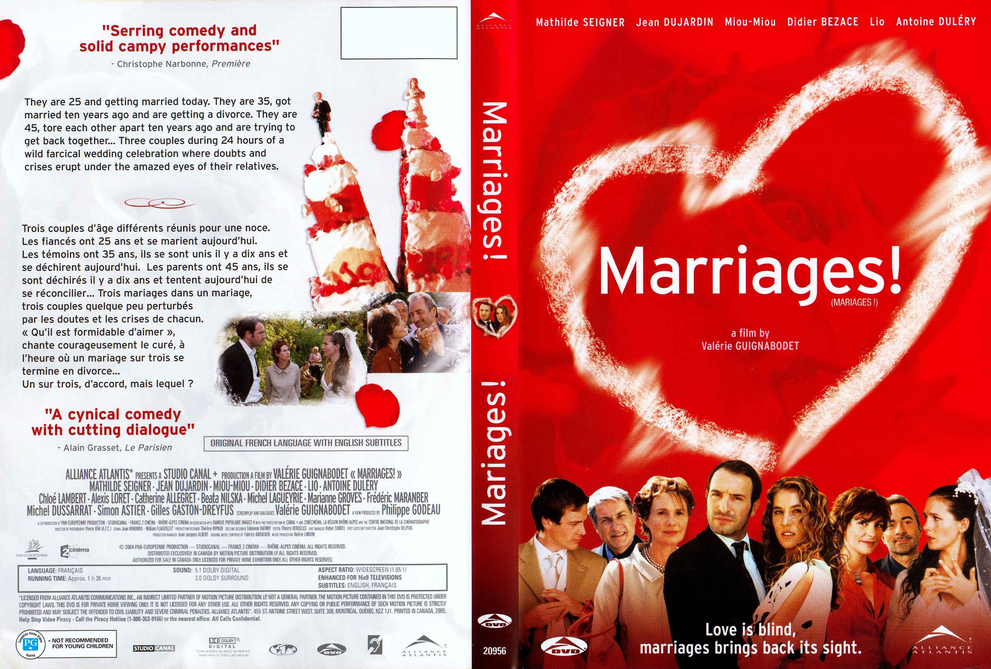 Jaquette DVD Marriages