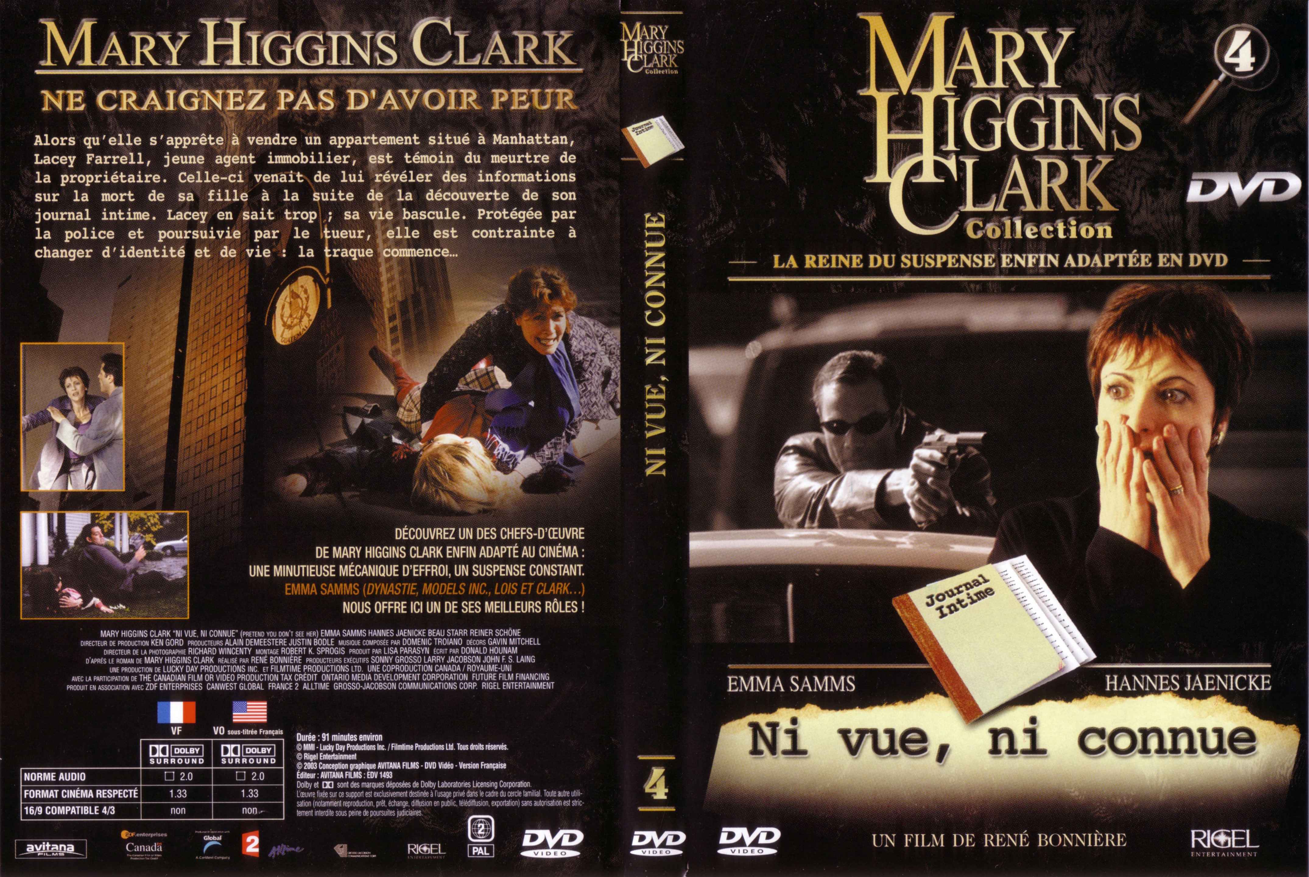 Jaquette DVD Mary Higgins Clark vol 04 - Ni vue ni connue