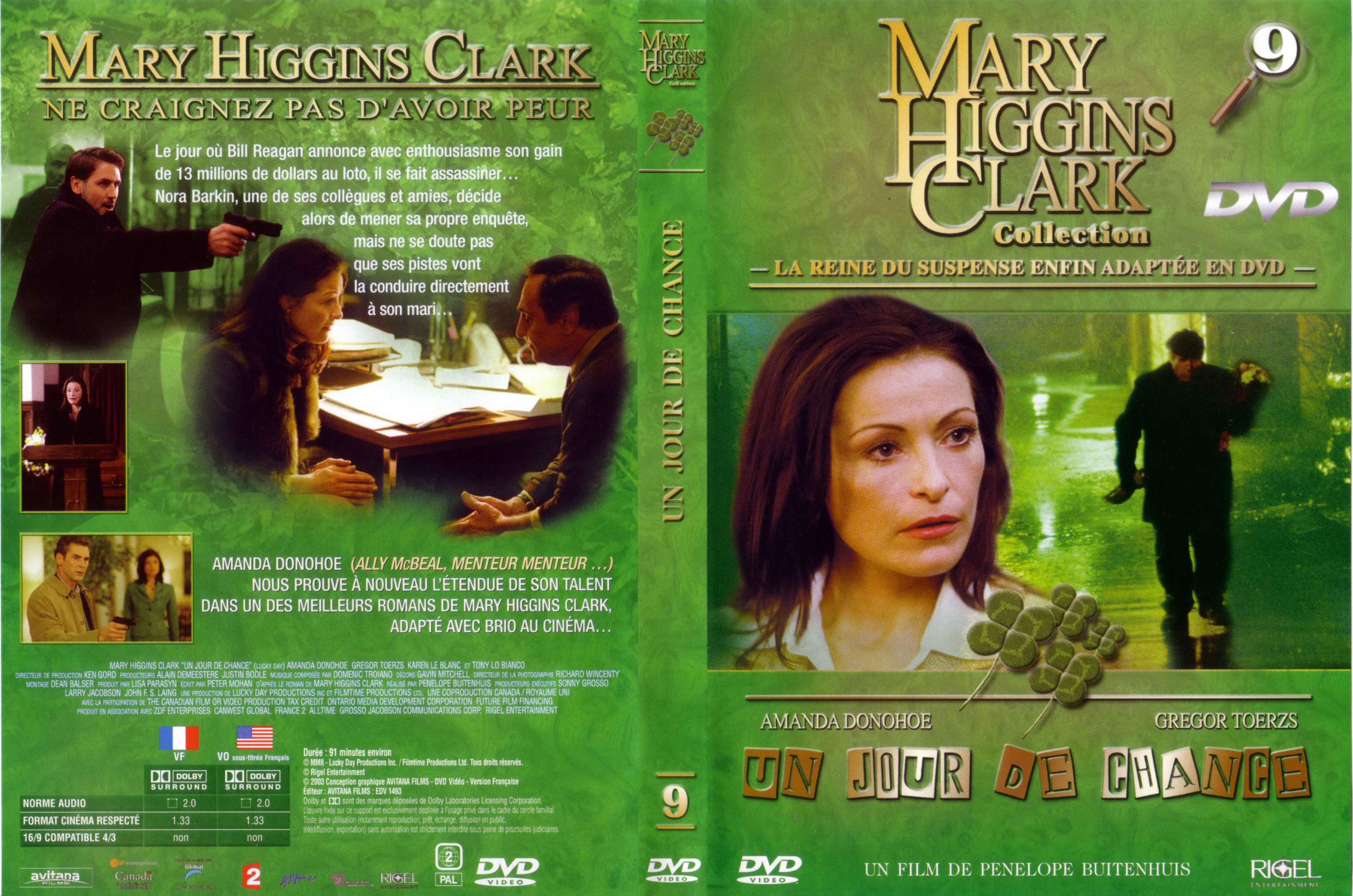 Jaquette DVD Mary Higgins Clark vol 09 - Un jour de chance