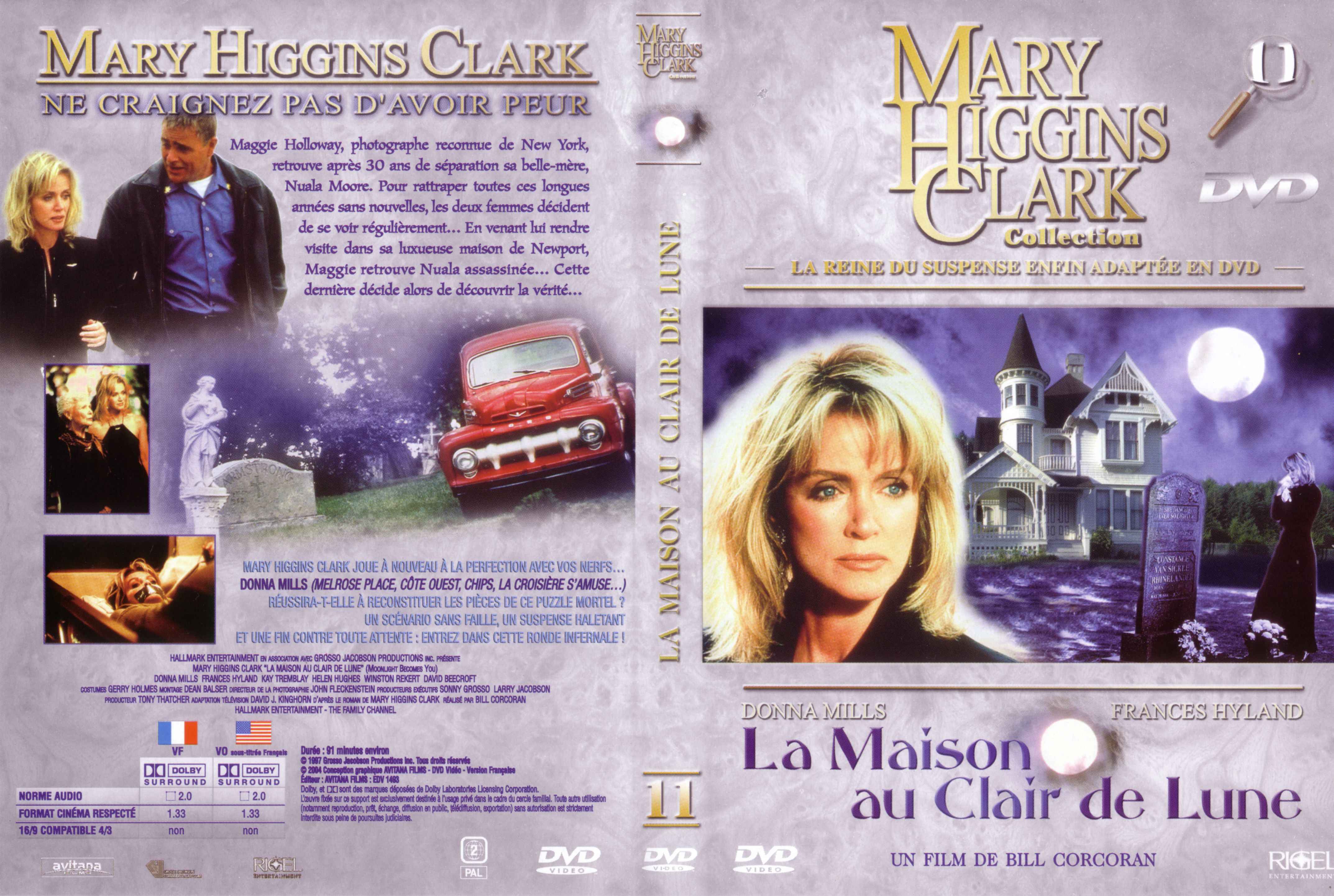 Jaquette DVD Mary Higgins Clark vol 11 - La maison au clair de lune