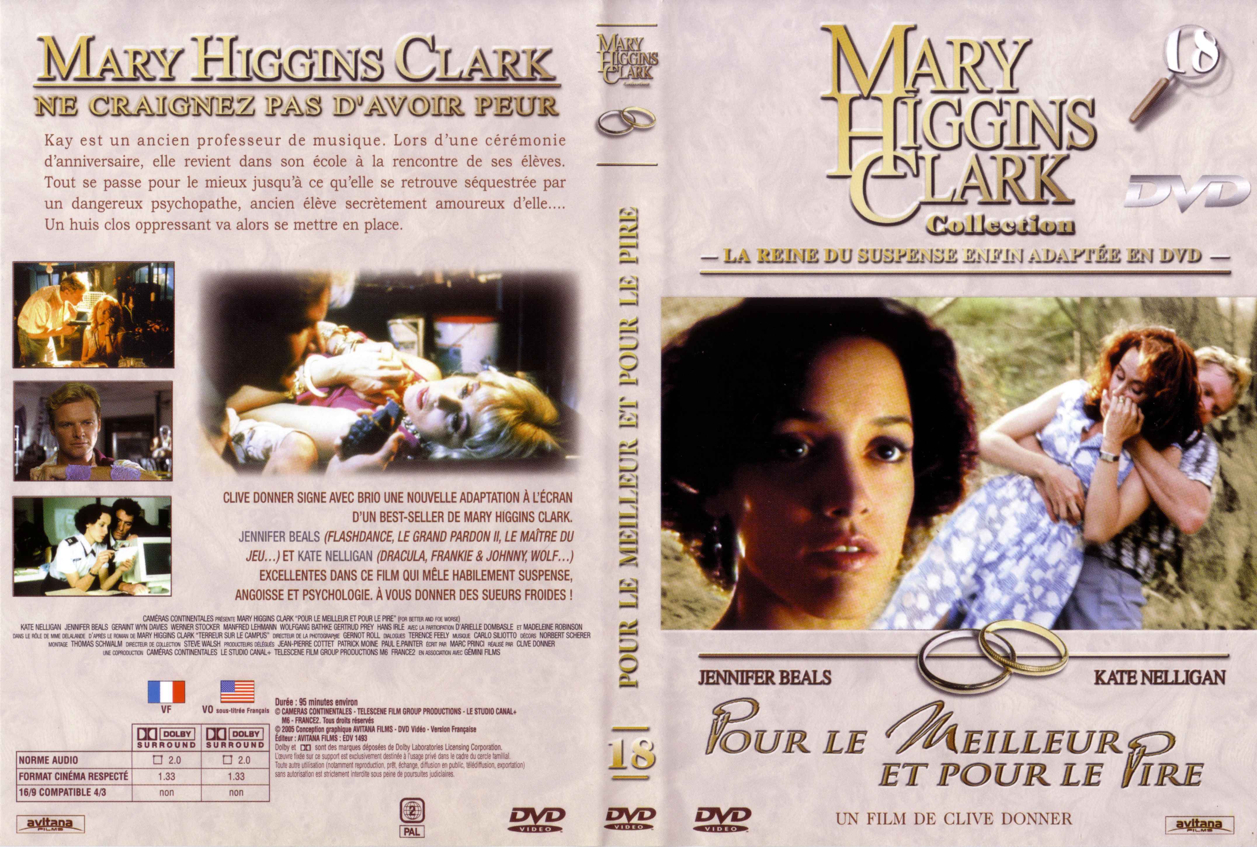 Jaquette DVD Mary Higgins Clark vol 18 - Pour le meilleur et pour le pire