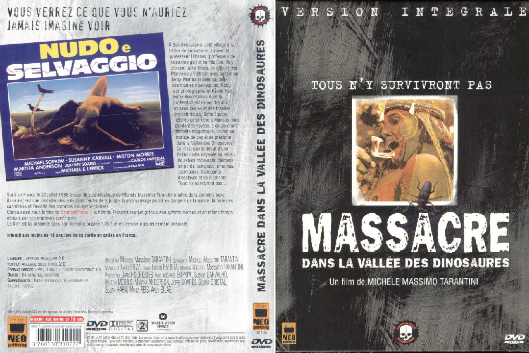 Jaquette DVD Massacre dans la valle des dinosaures