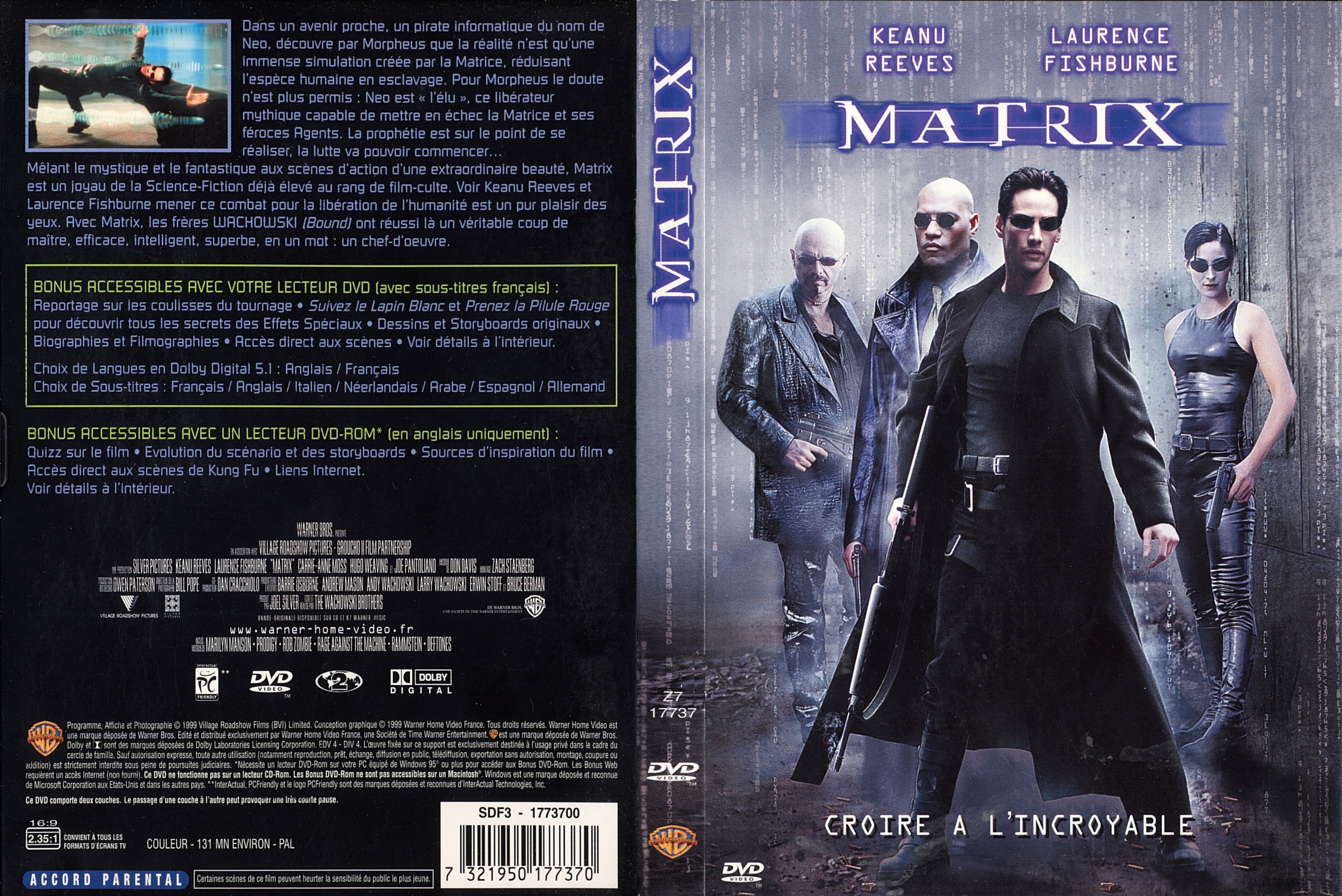 Jaquette DVD Matrix