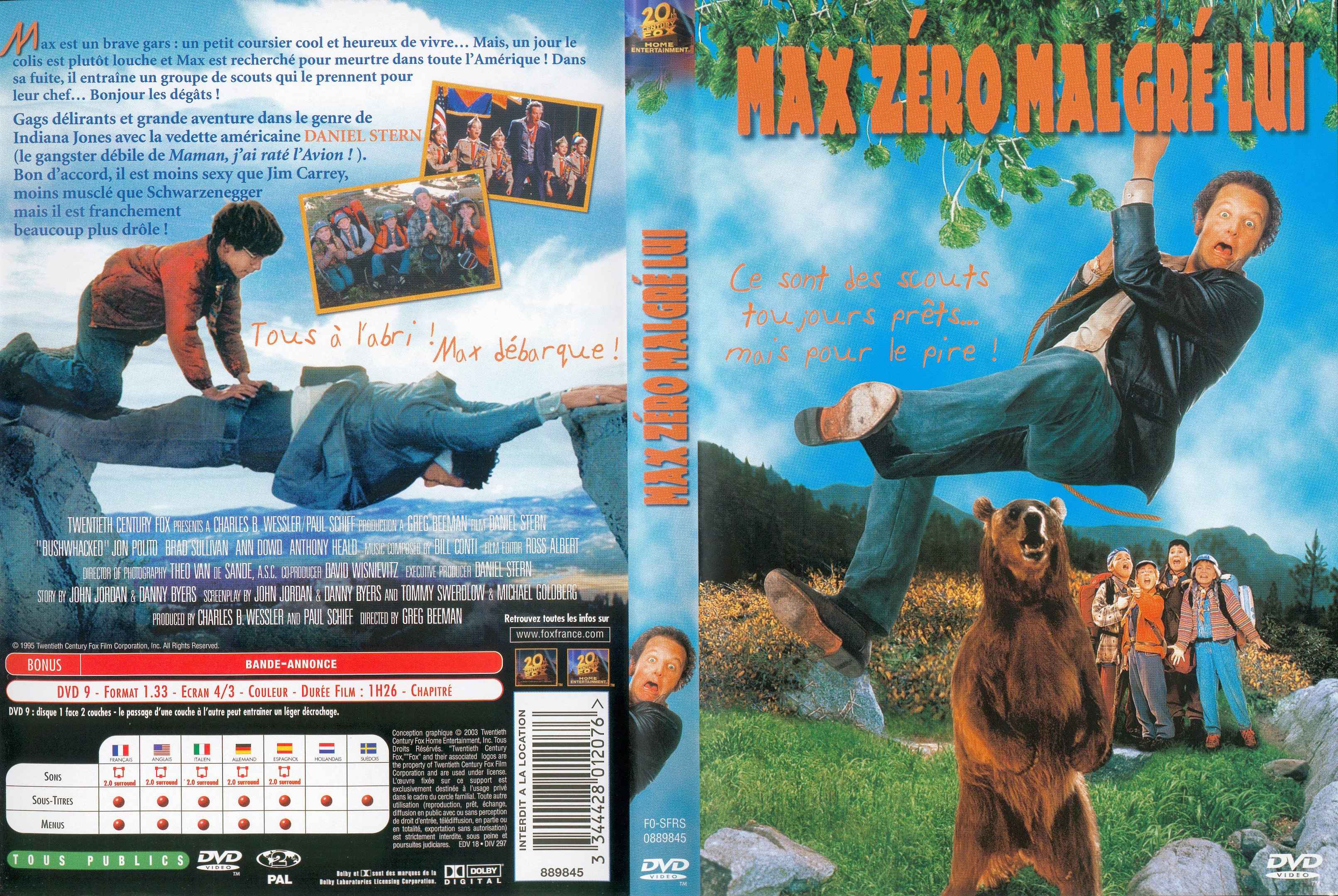 Jaquette DVD Max zero malgr lui