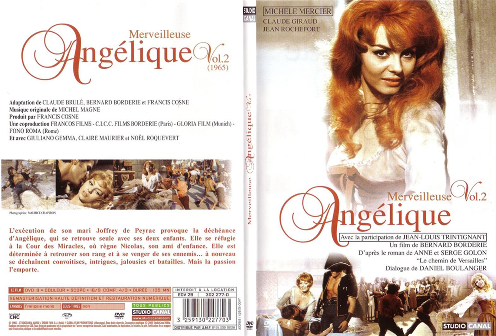 Jaquette DVD Merveilleuse Anglique - SLIM