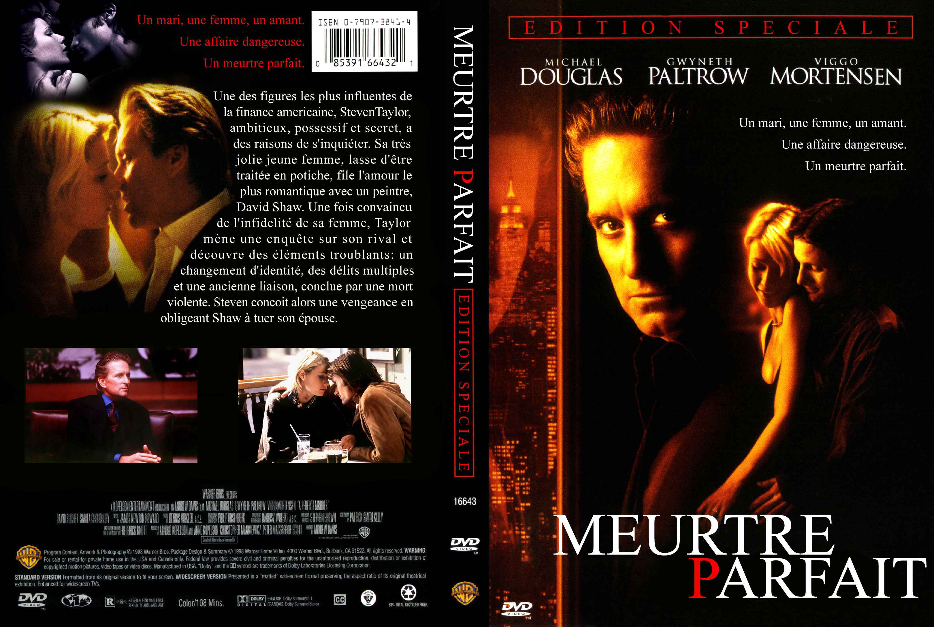 Jaquette DVD Meurtre parfait