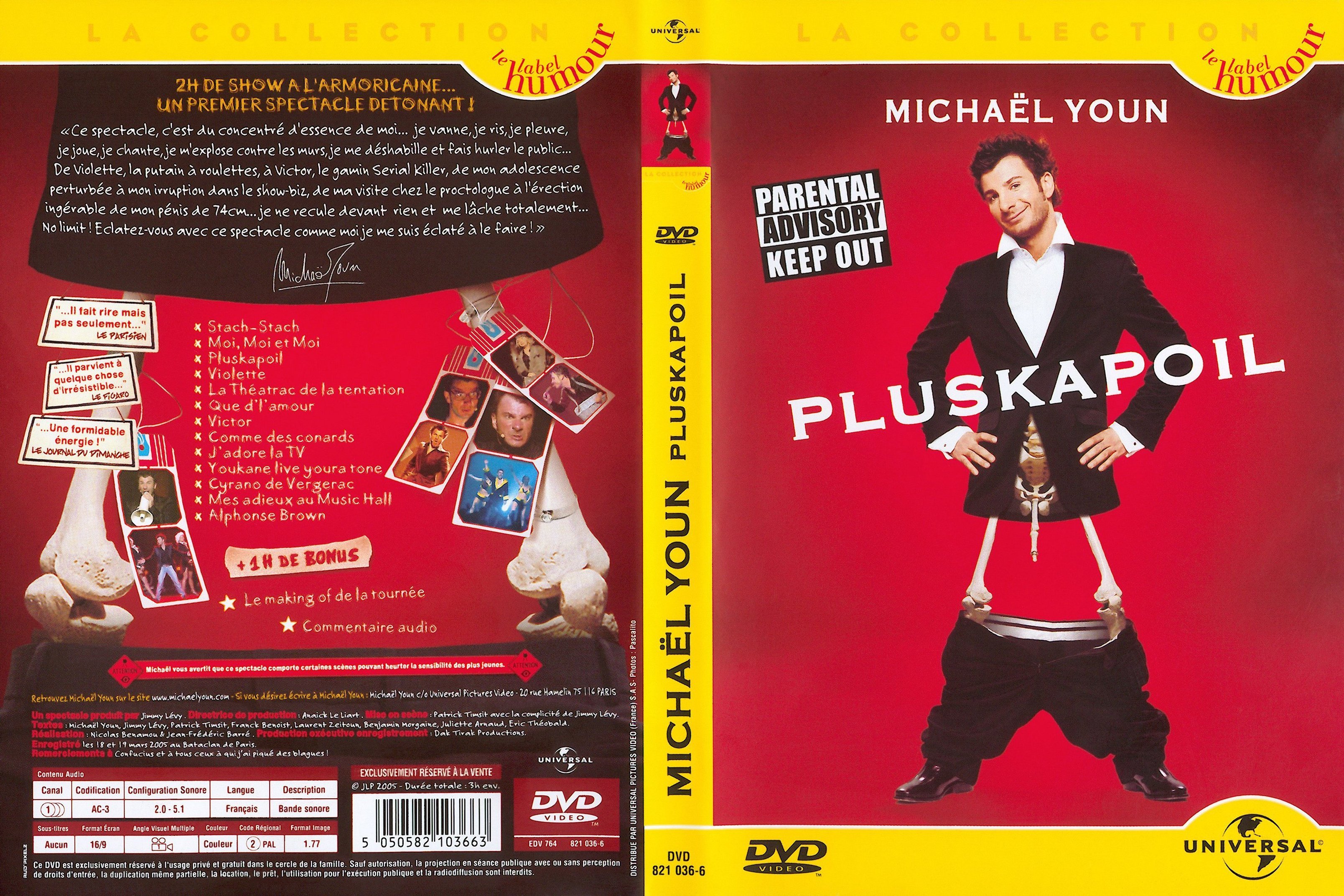 Jaquette DVD Michael Youn pluskapoil