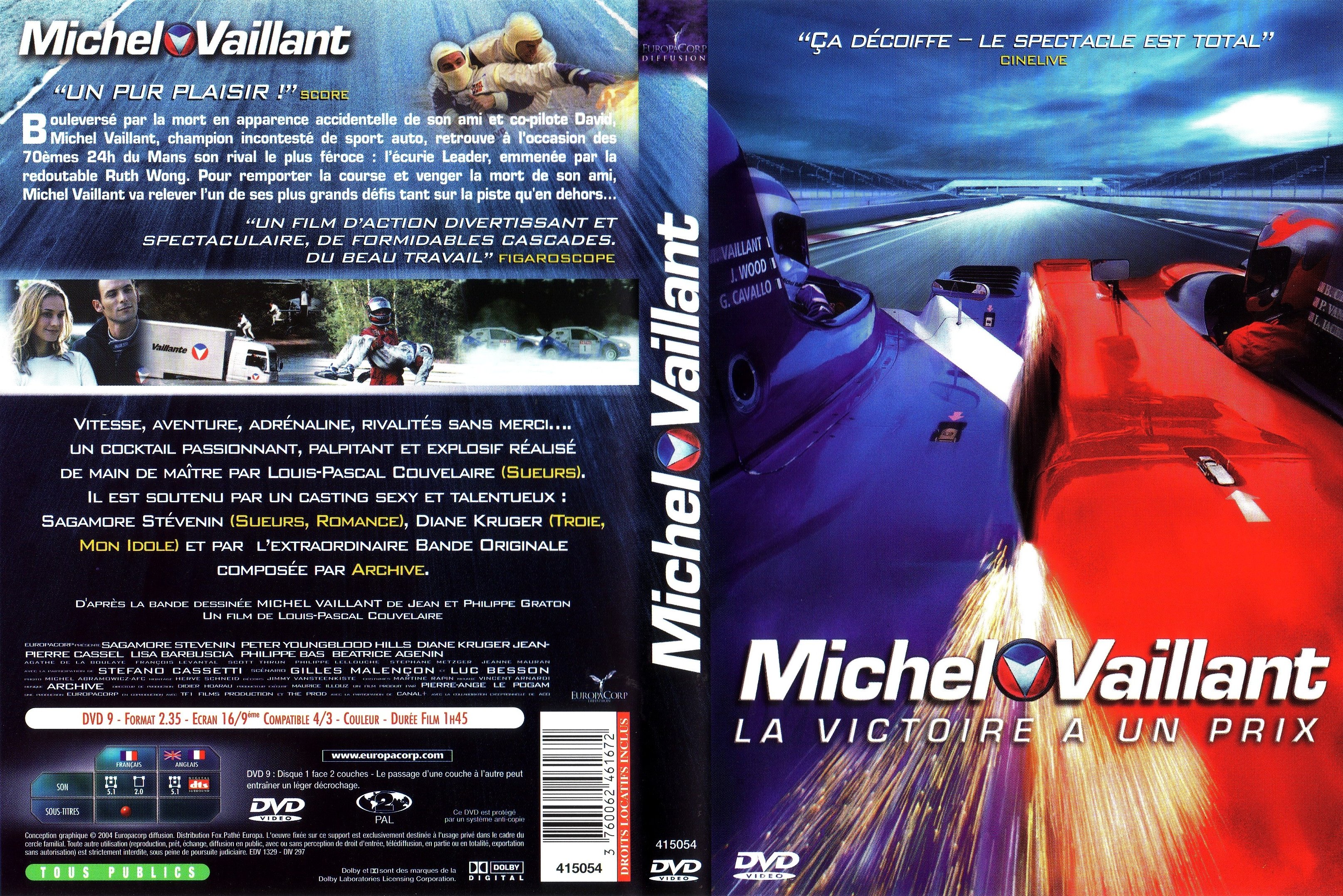 Jaquette DVD Michel Vaillant