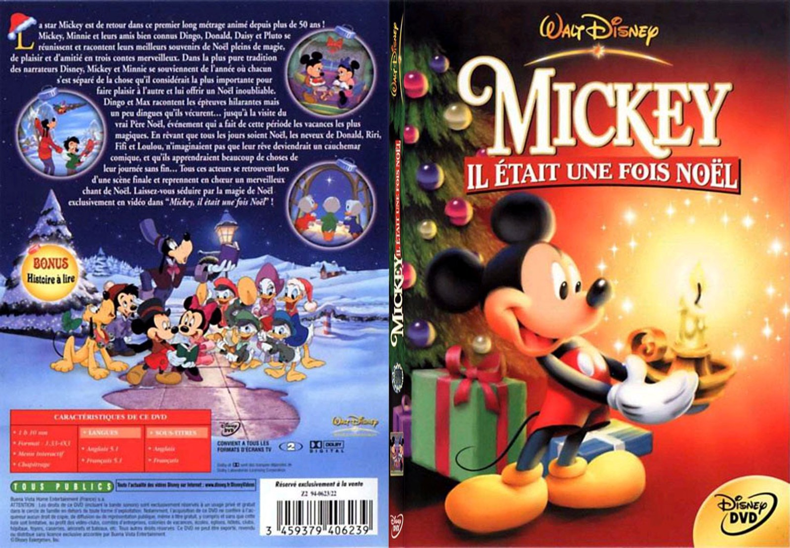 Jaquette DVD Mickey il tait une fois Noel - SLIM