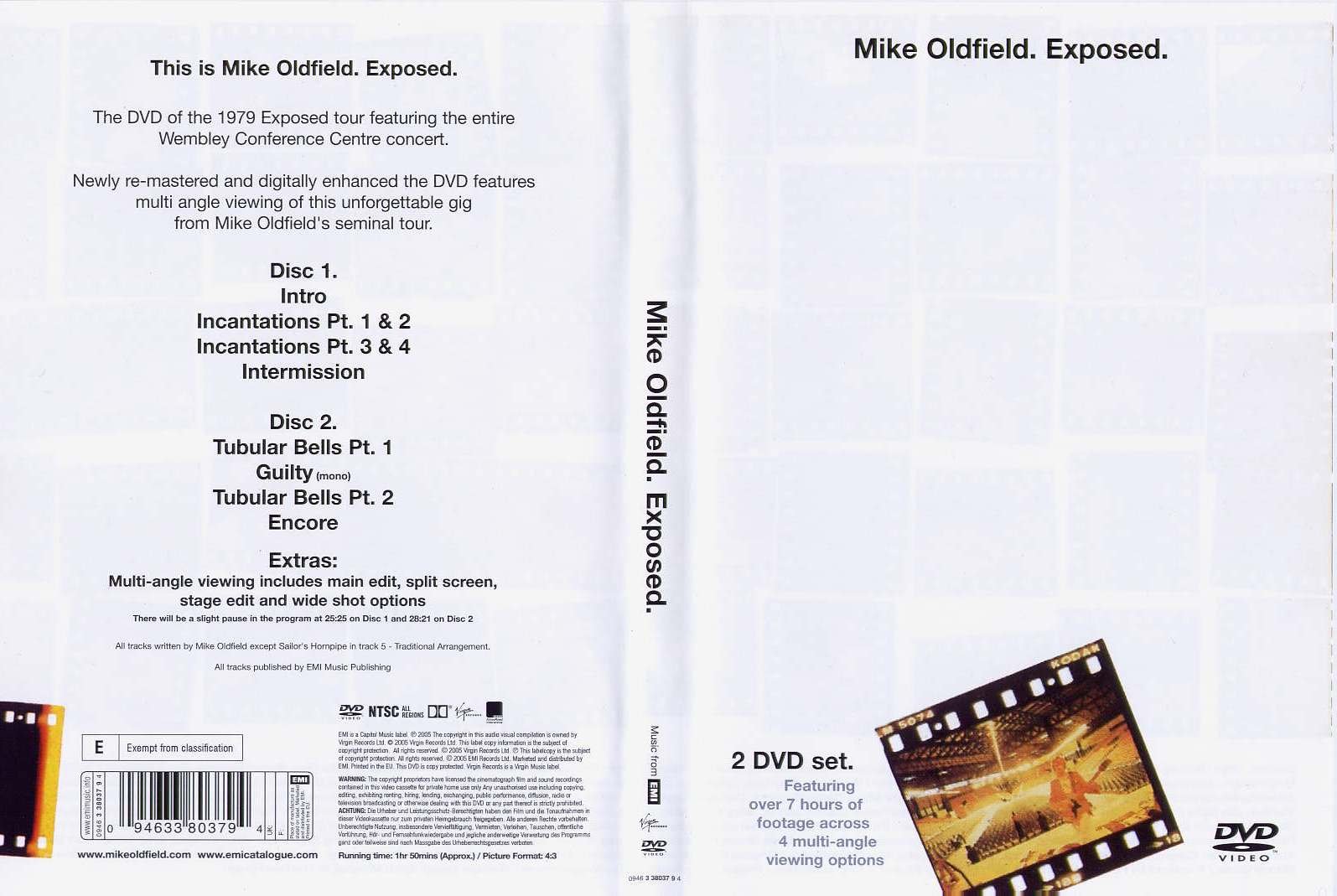 Jaquette DVD Mike Oldfield - Exposed