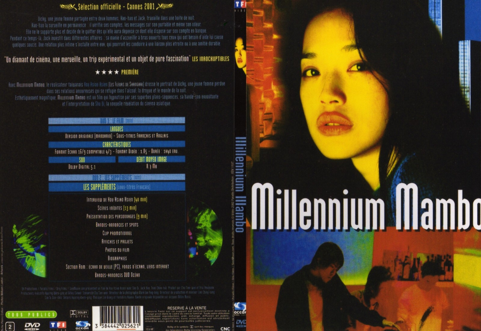 Jaquette DVD Millennium Mambo - SLIM