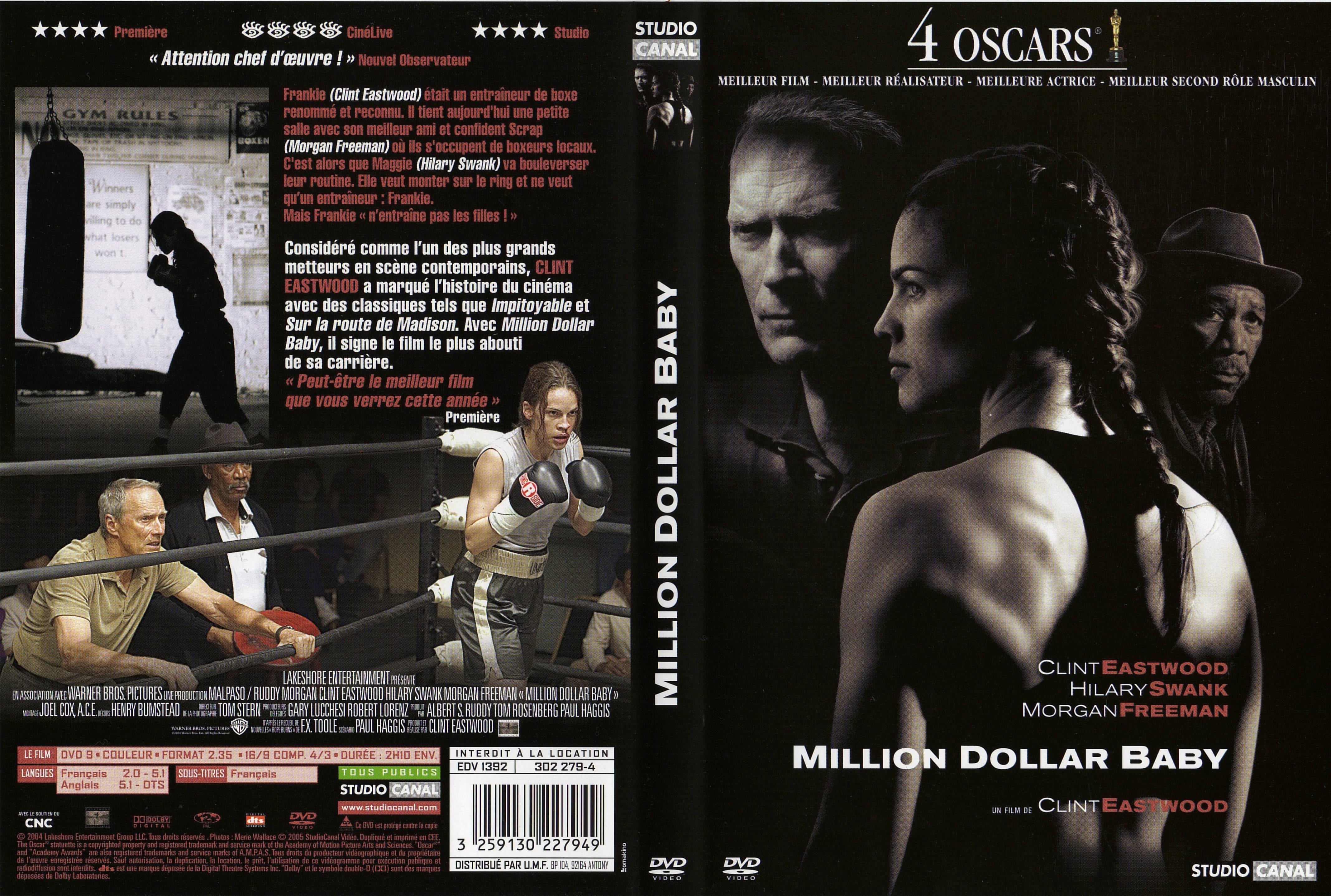 Jaquette DVD Million dollar baby