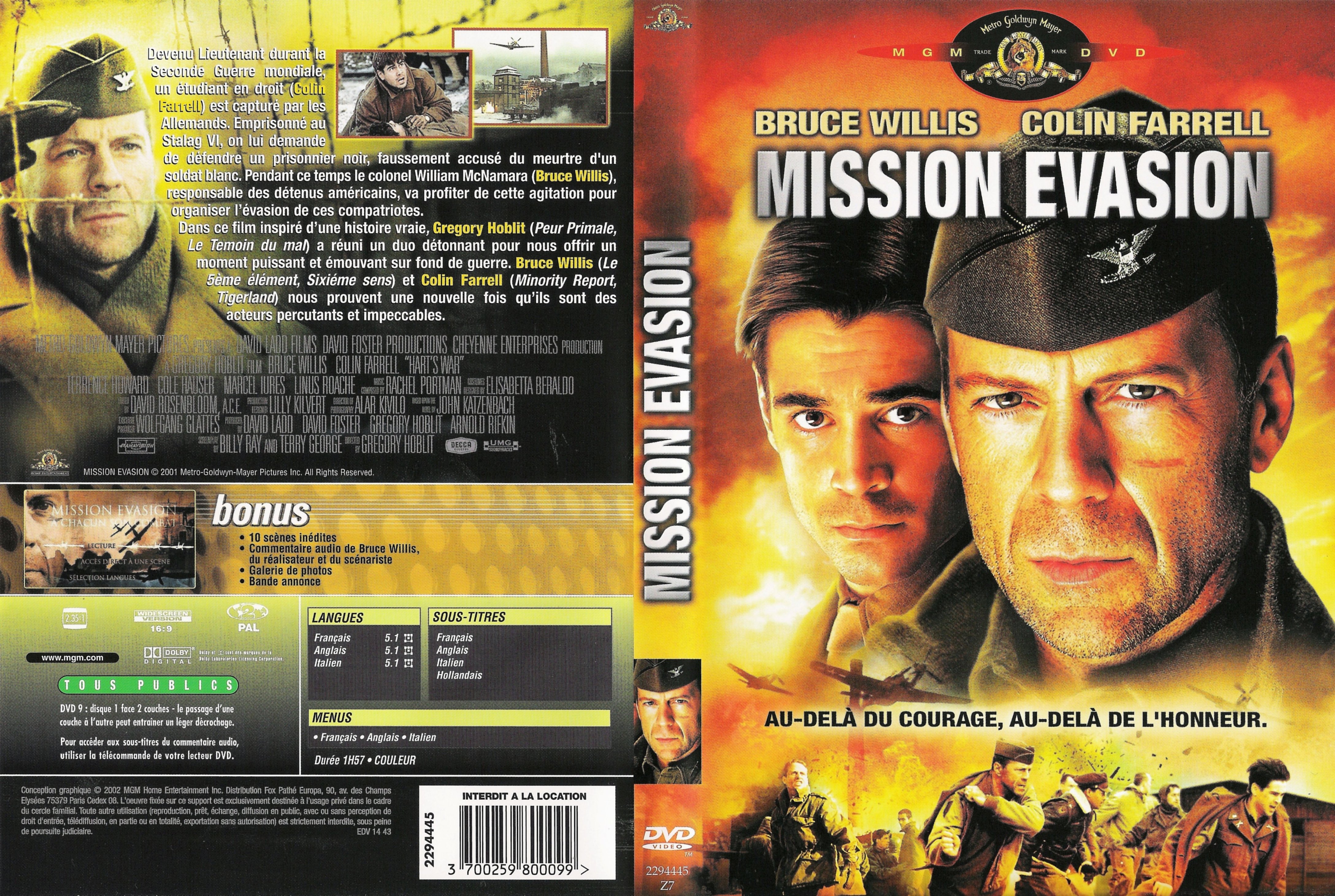 Jaquette DVD Mission vasion