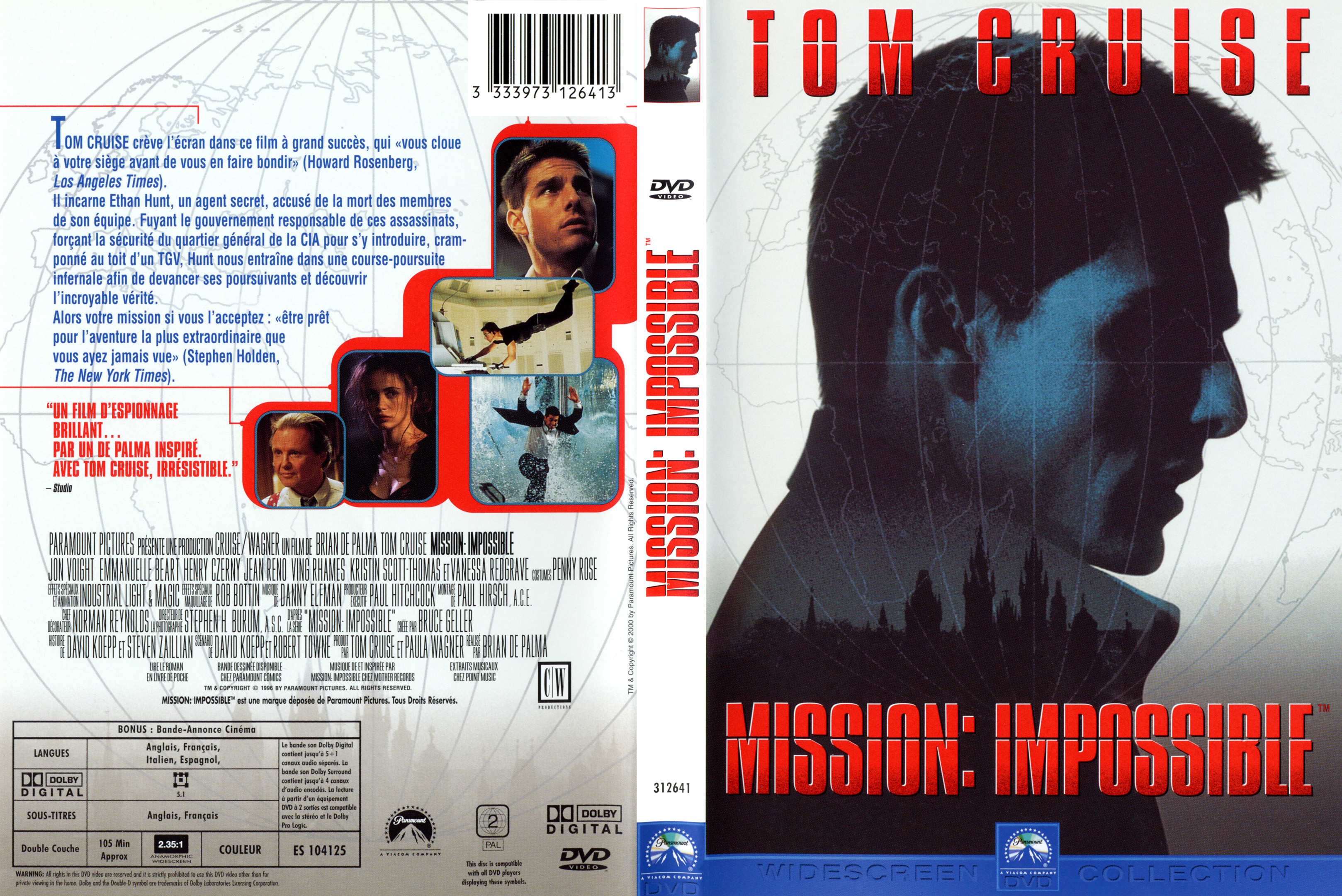 Jaquette DVD Mission impossible