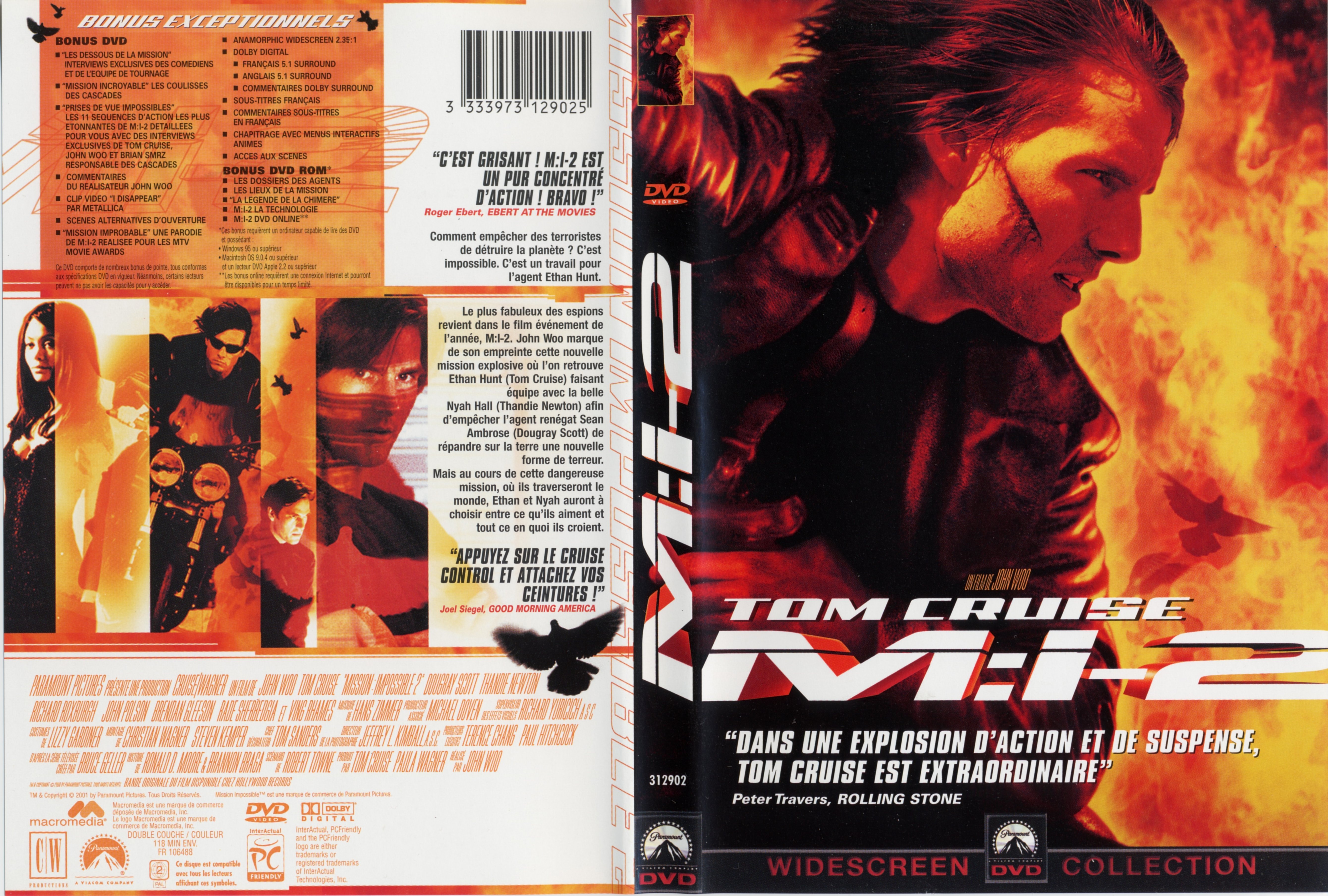 Jaquette DVD Mission impossible 2
