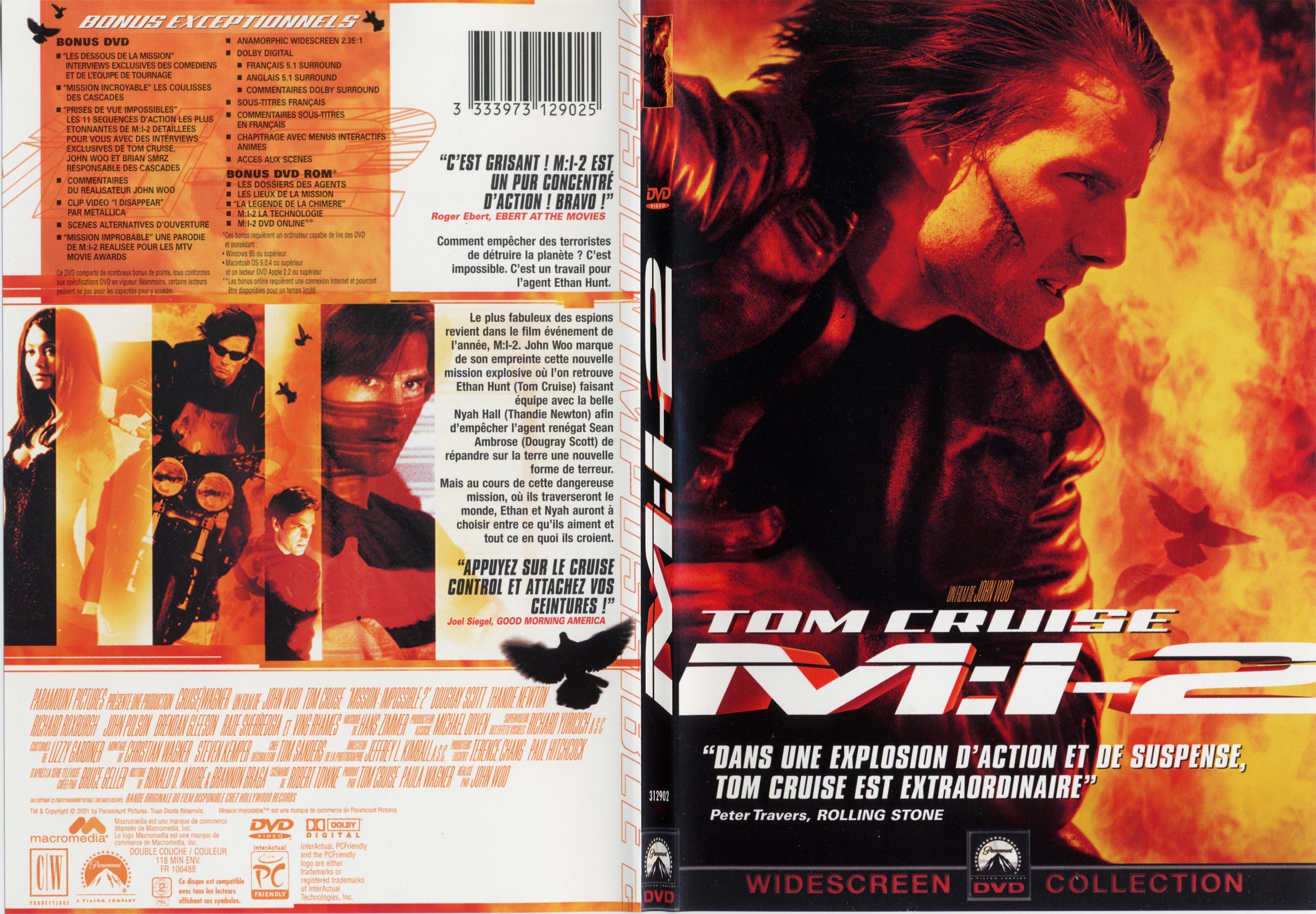 Jaquette DVD Mission impossible 2 - SLIM