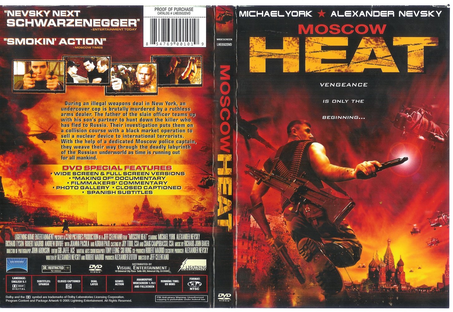 Jaquette DVD Moscow Heat Zone 1