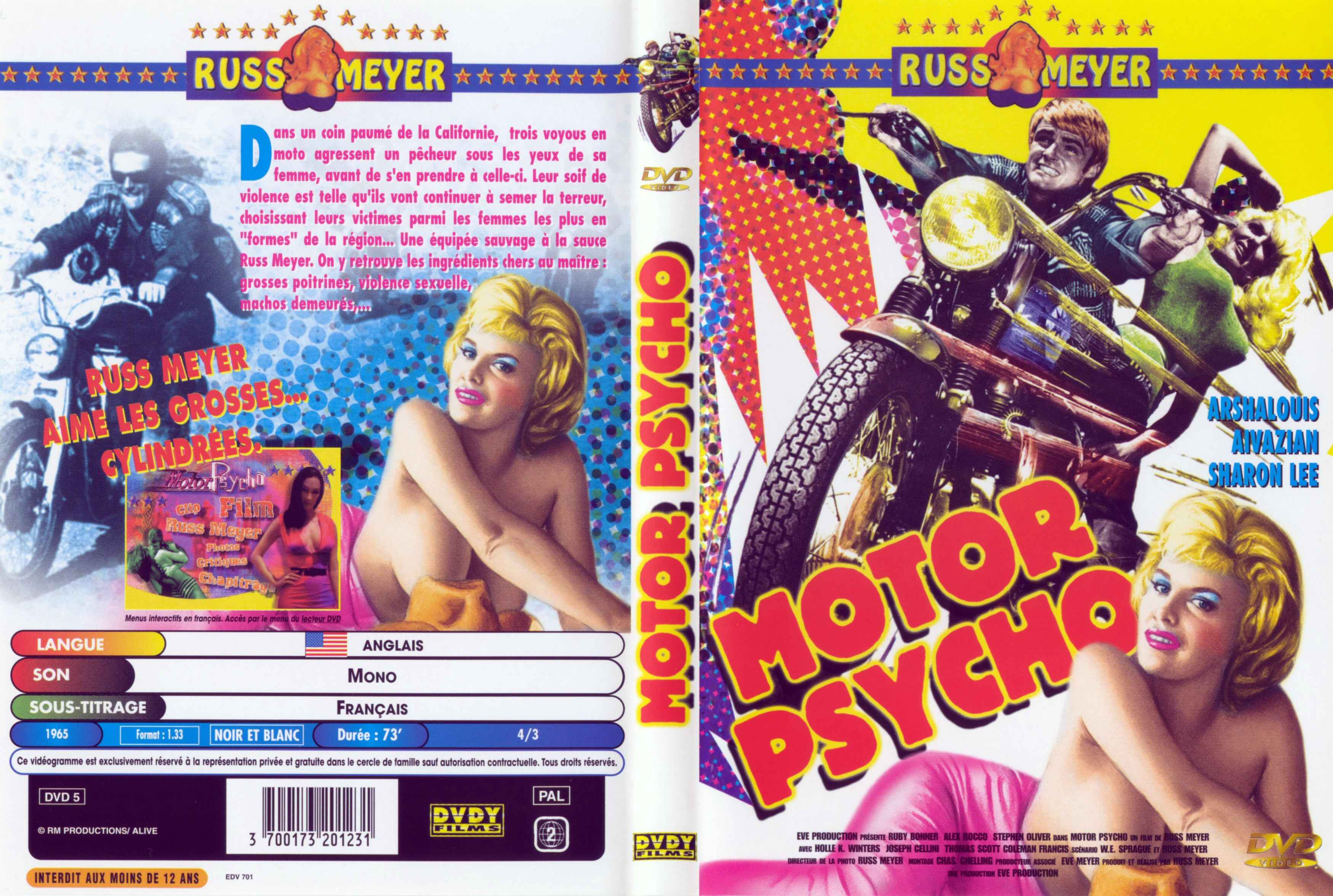 Jaquette DVD Motor psycho