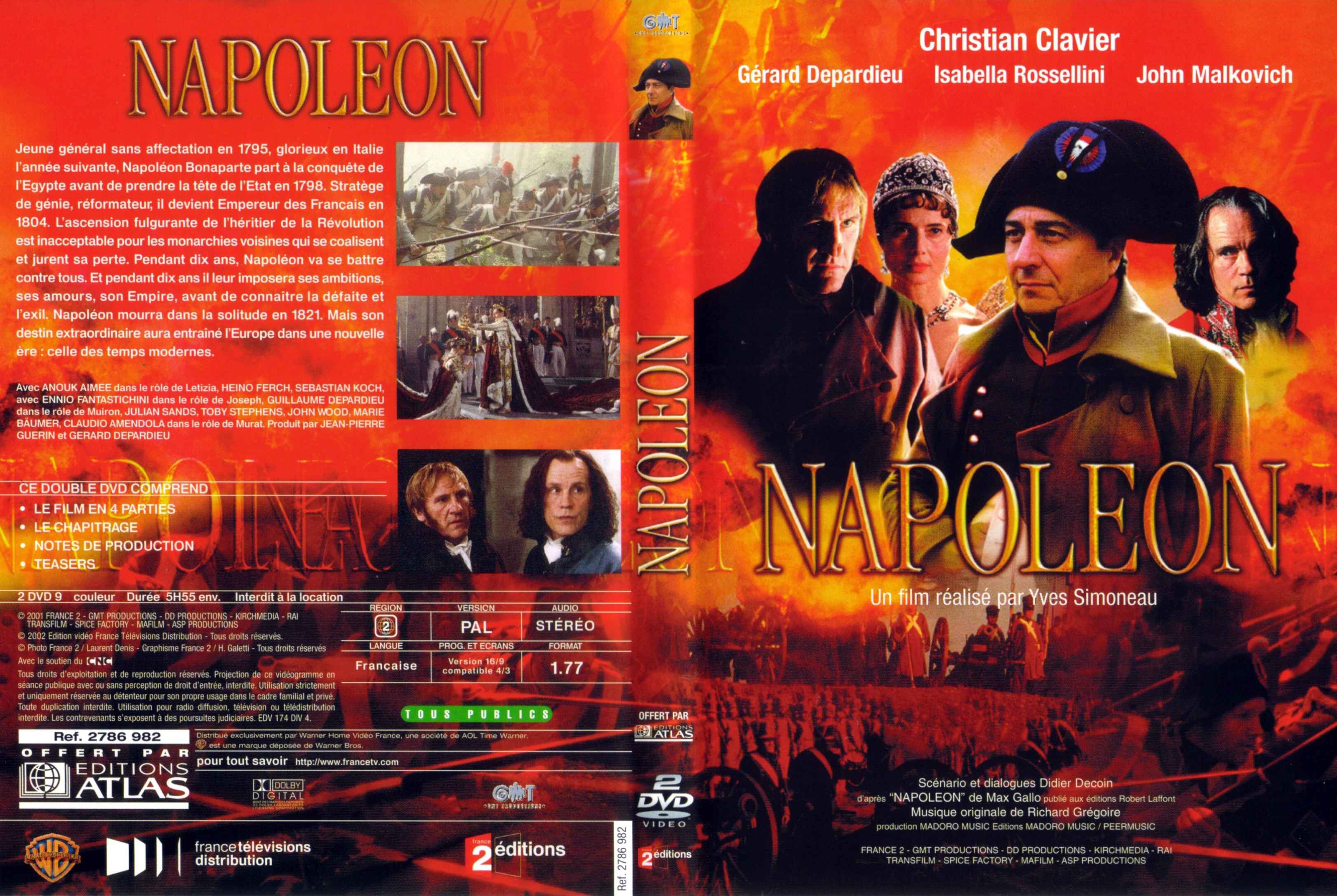 Jaquette DVD Napolon srie tv