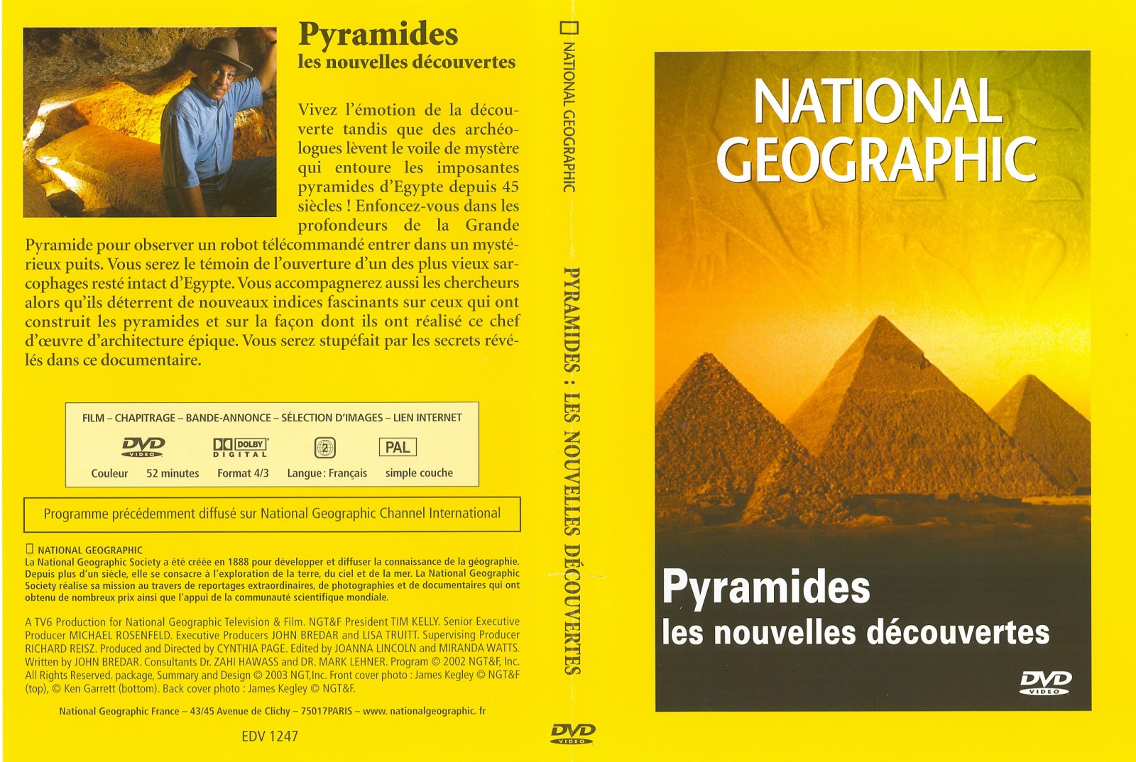 Jaquette DVD National Geographic - Pyramides les nouvelles dcouvertes v2