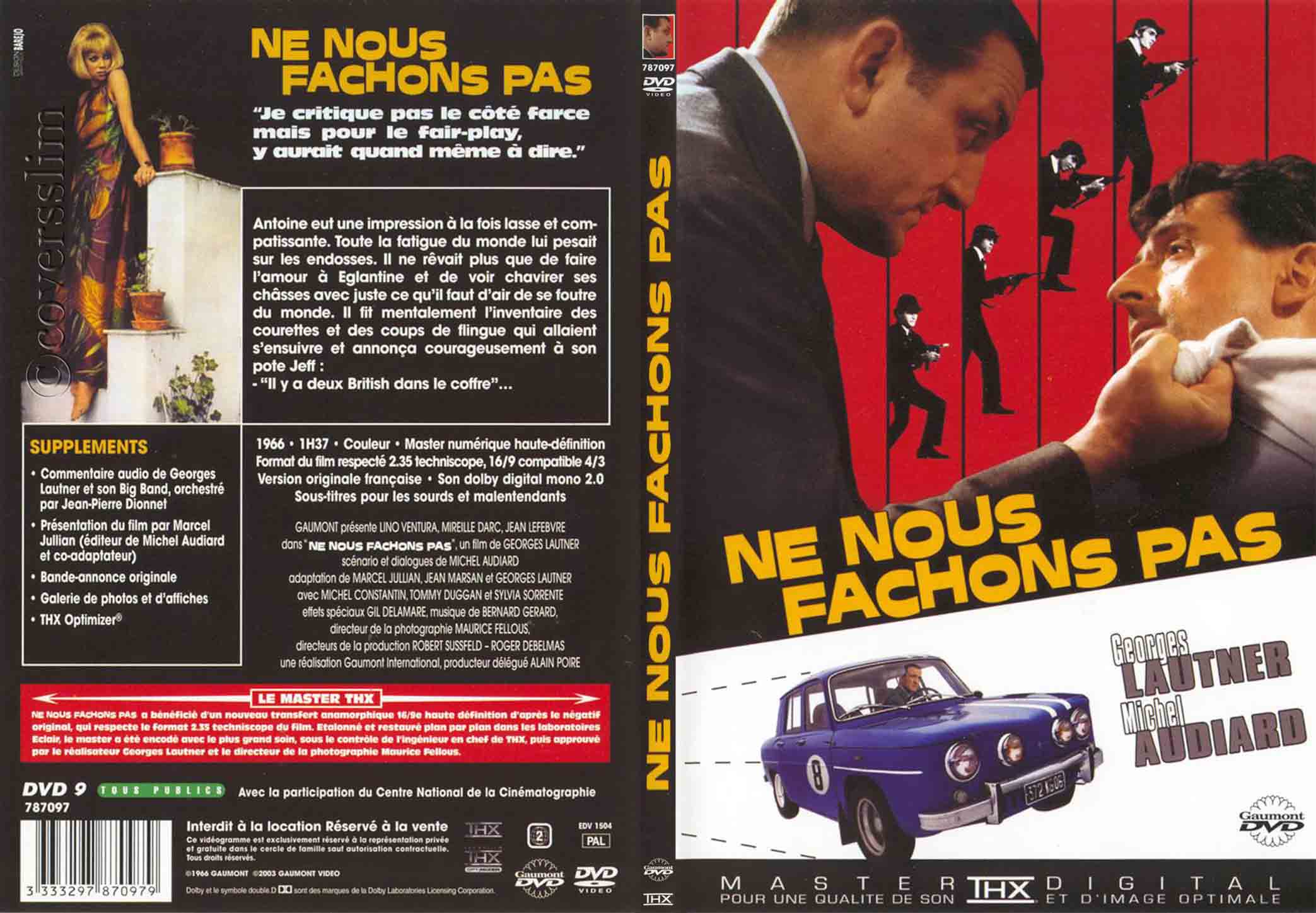 Jaquette DVD Ne nous fachons pas - SLIM