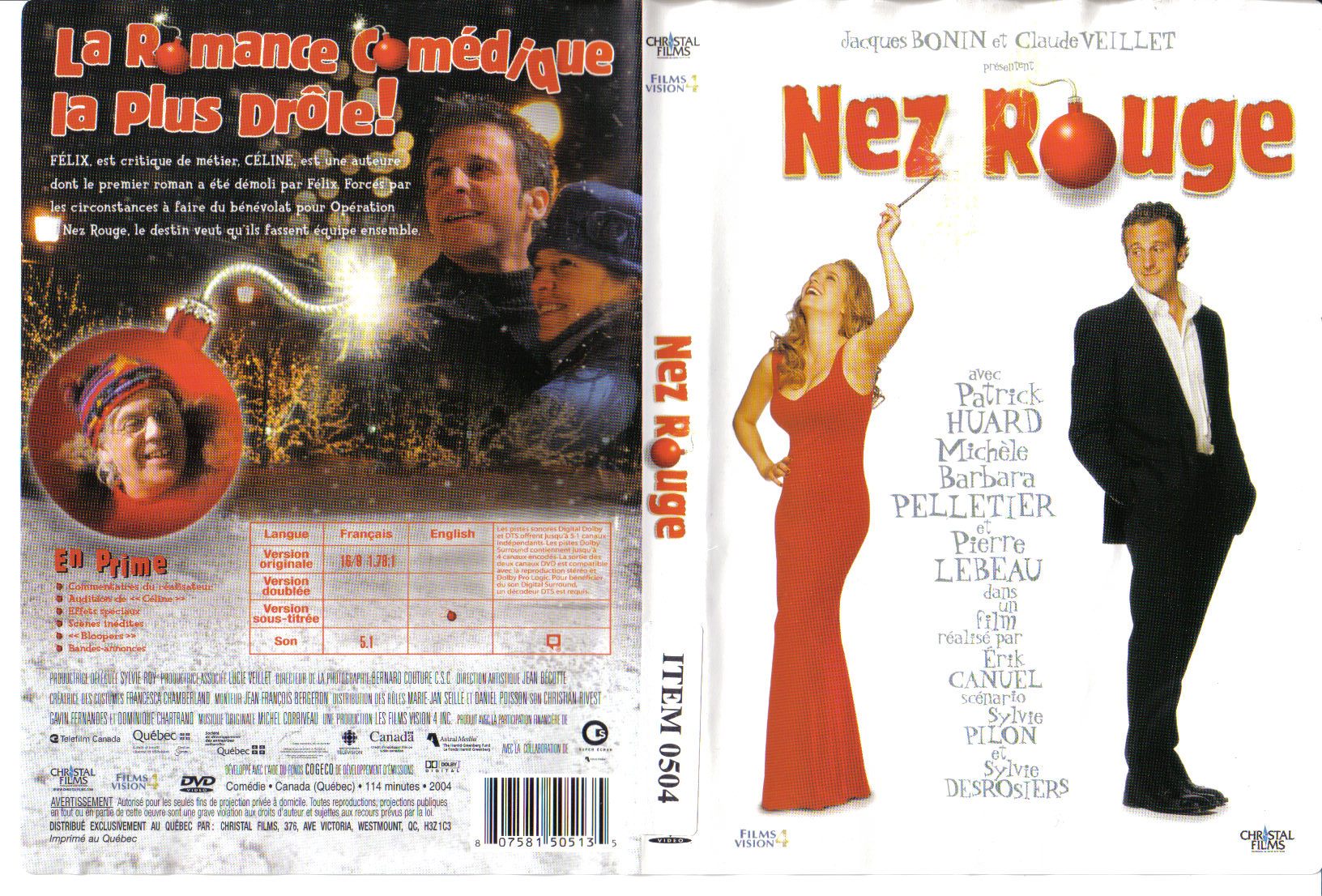 Jaquette DVD Nez rouge
