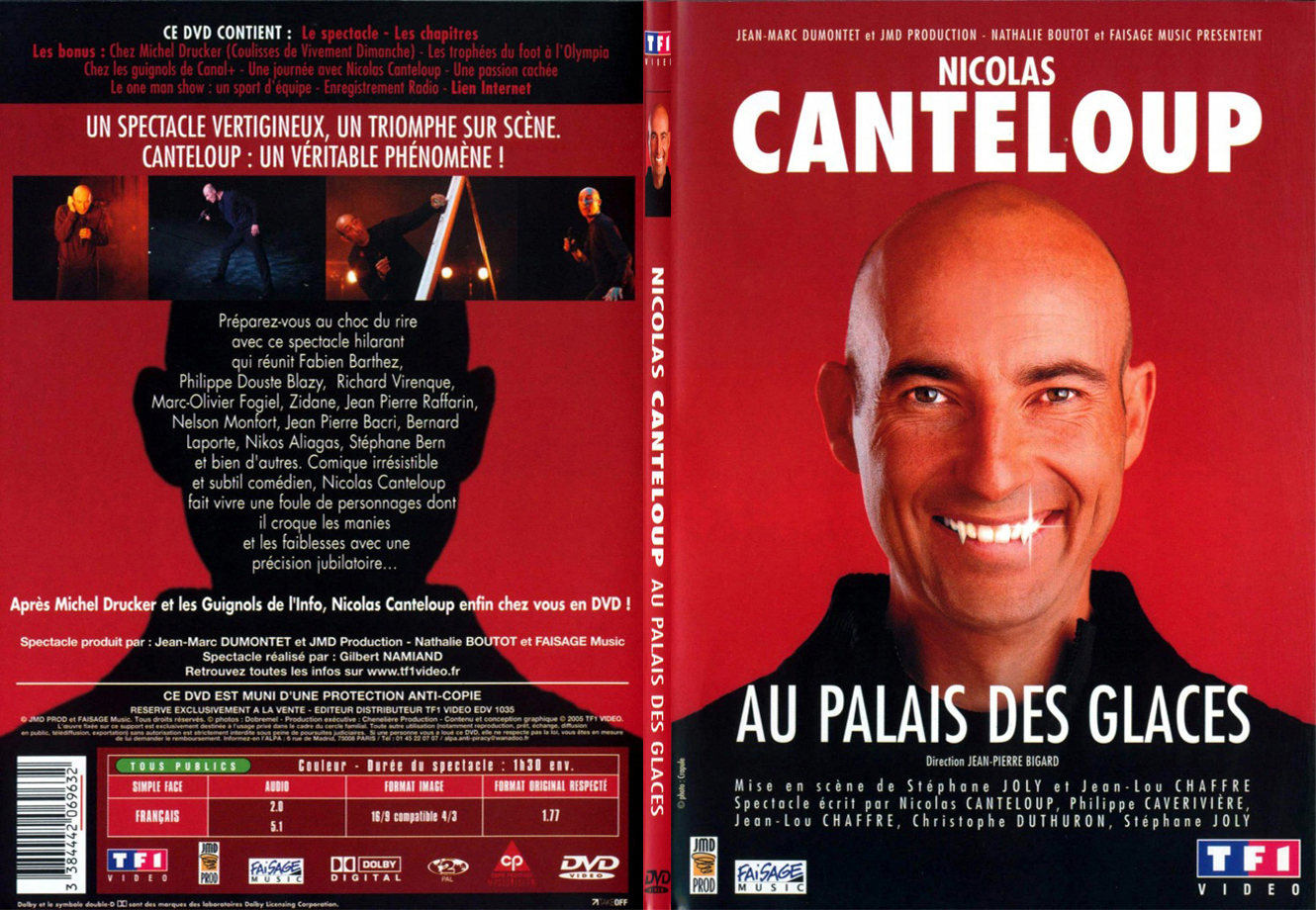 Jaquette DVD Nicolas Canteloup - Au palais des glaces - SLIM