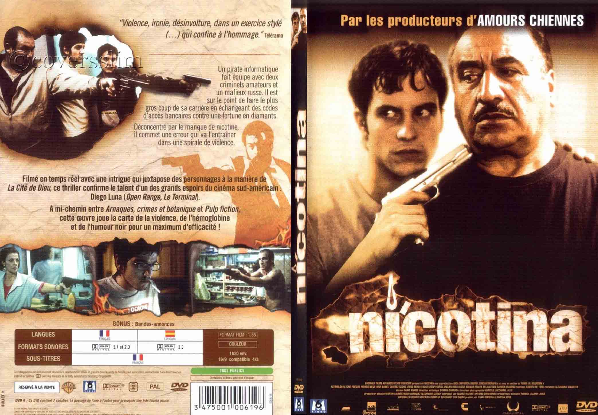 Jaquette DVD Nicotina - SLIM