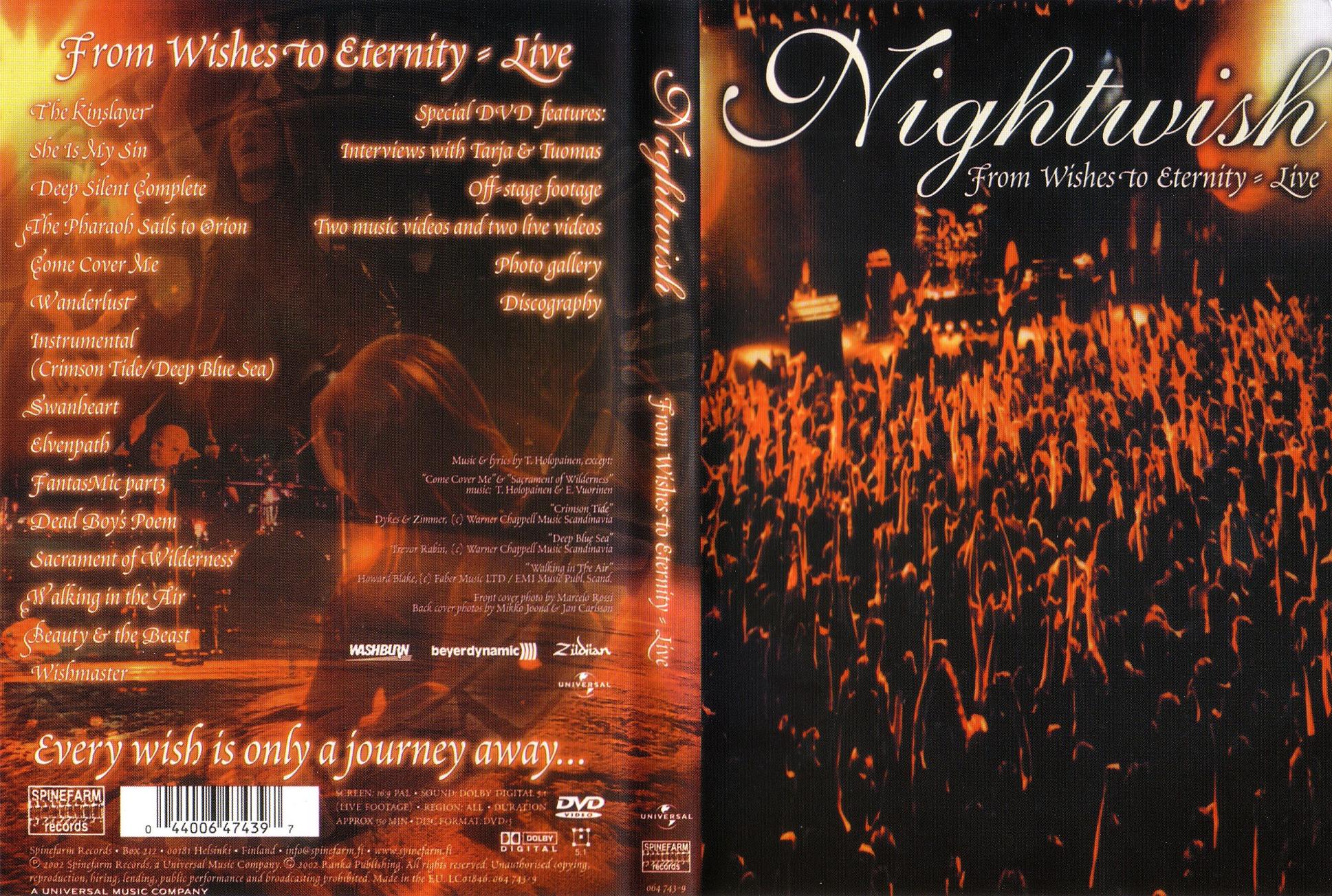 Jaquette DVD Nightwish From wishes to Eternity