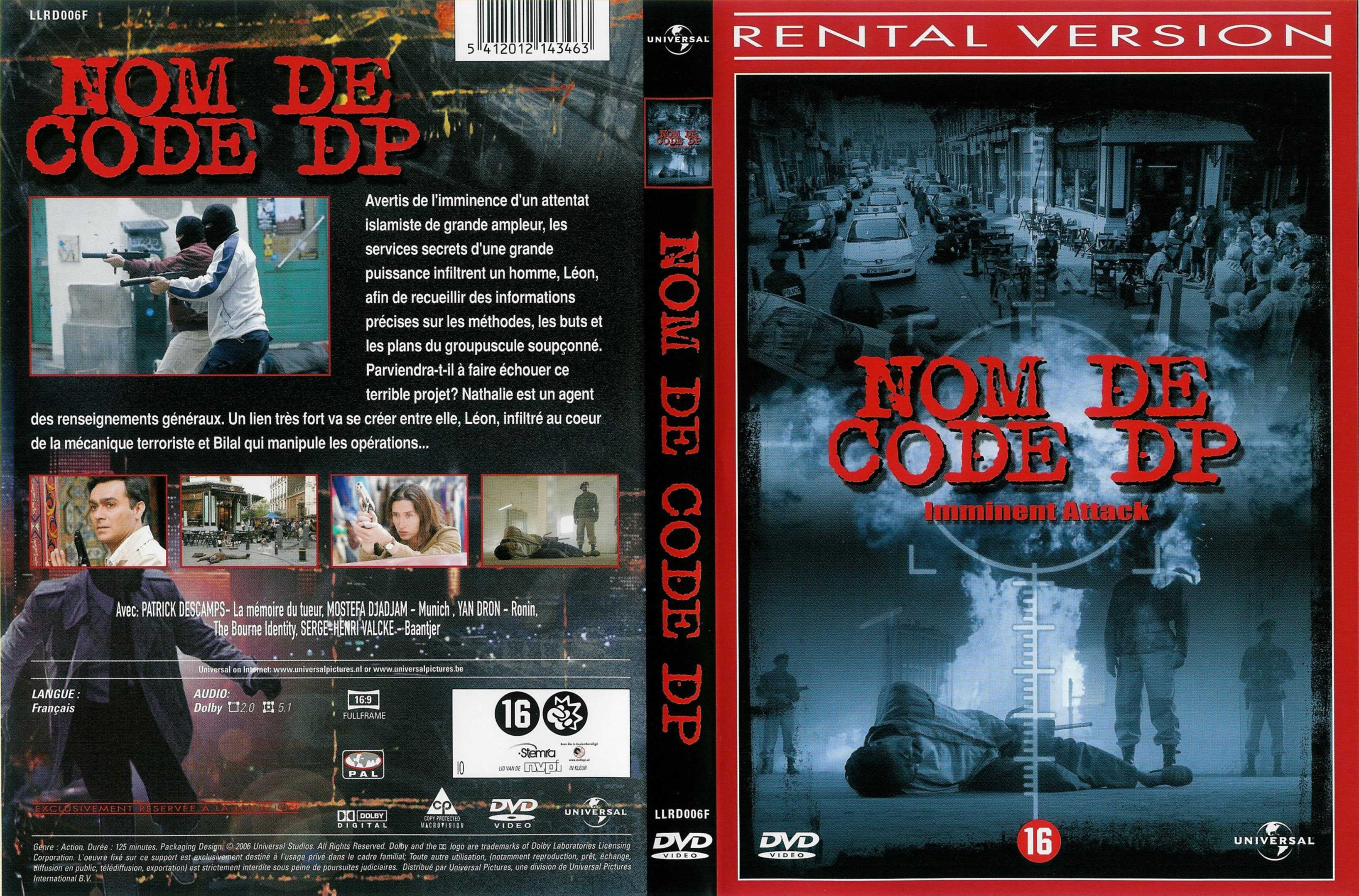 Jaquette DVD Nom de code DP