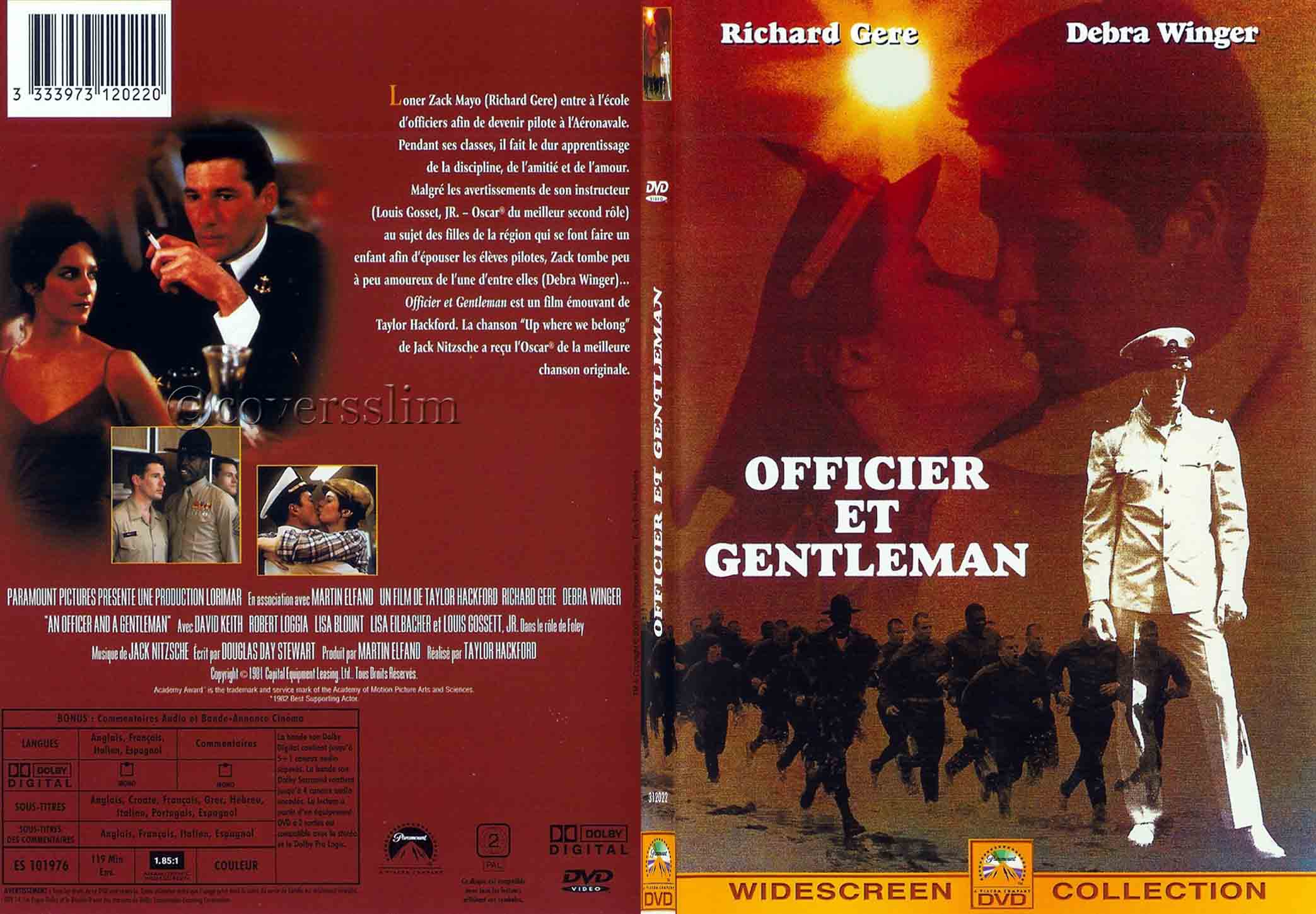 Jaquette DVD Officier et gentleman - SLIM