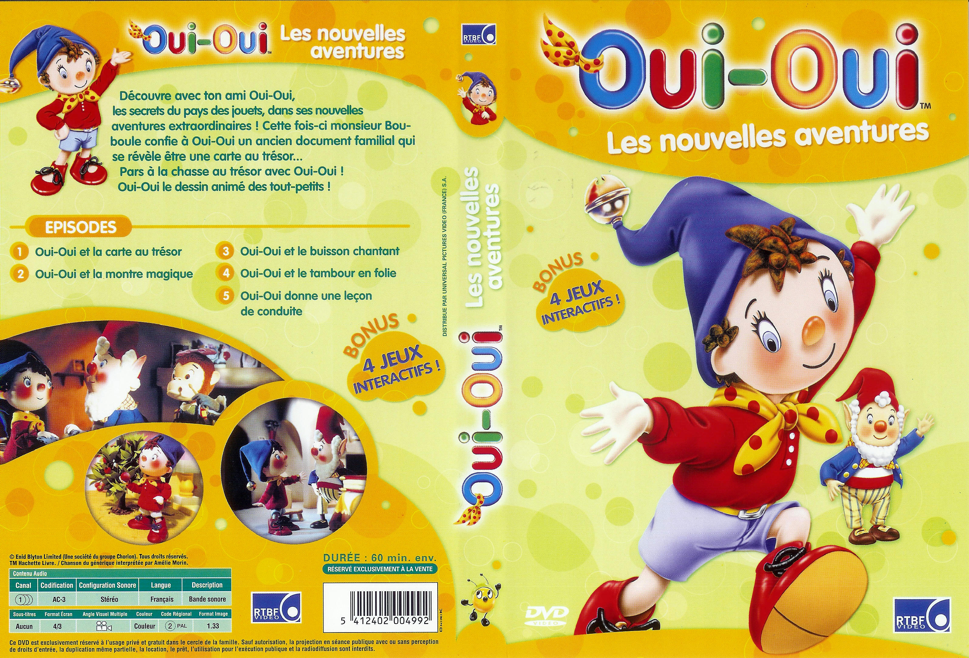 Jaquette DVD Oui-oui les nouvelles aventures