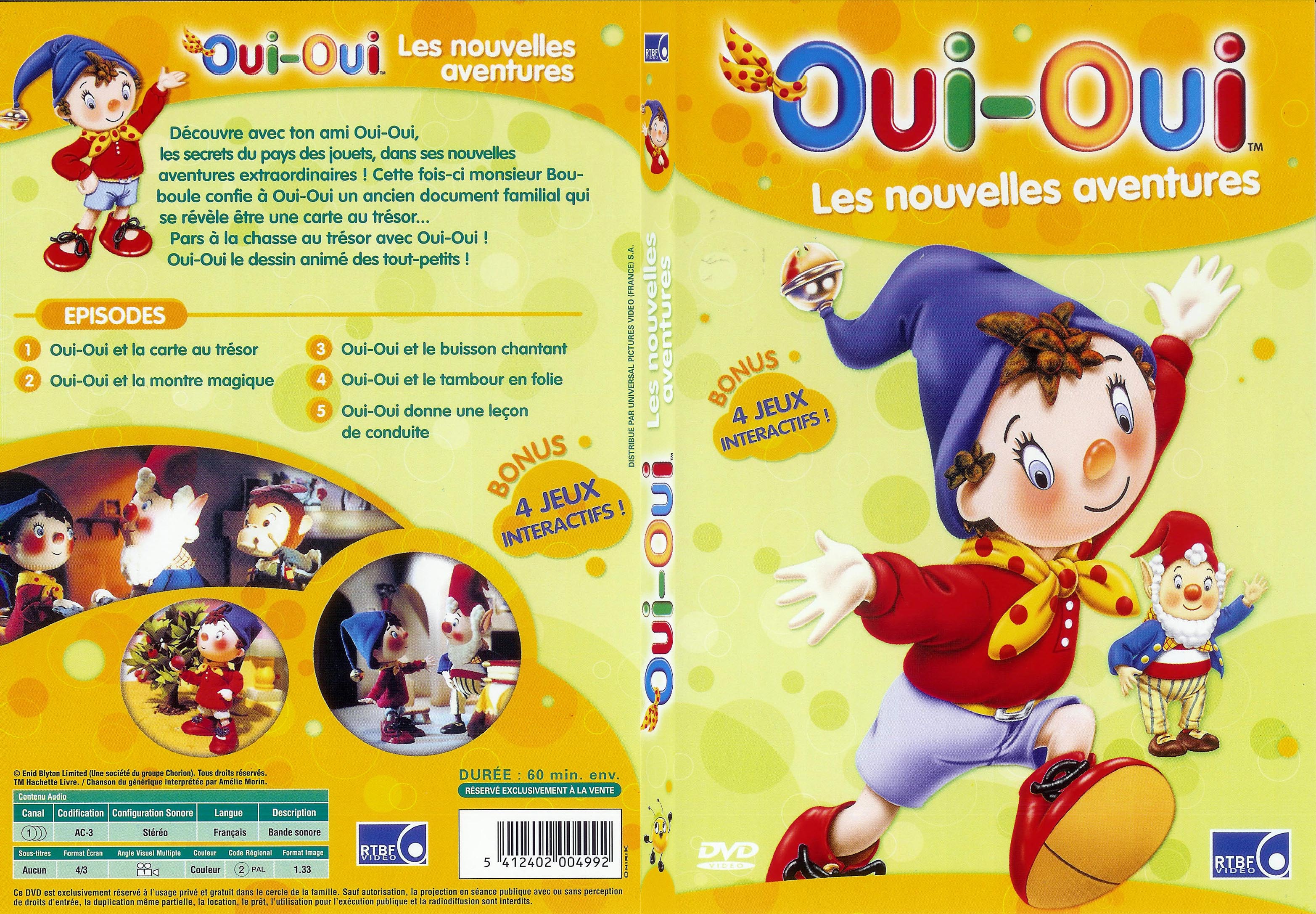 Jaquette DVD Oui-oui les nouvelles aventures - SLIM