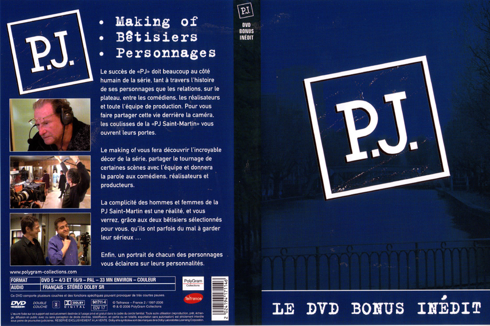 Jaquette DVD PJ Bonus
