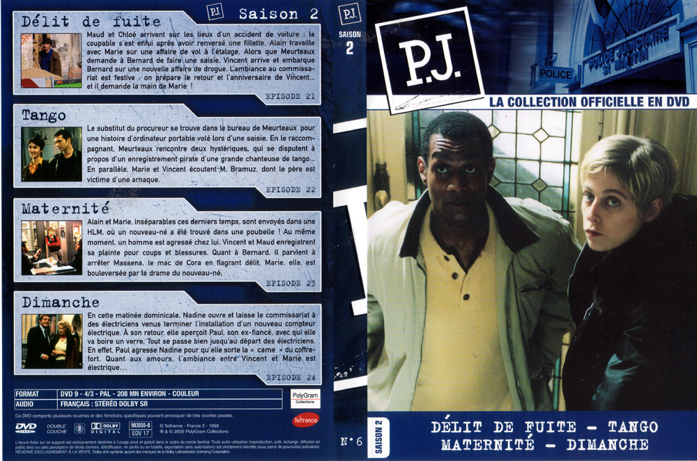 Jaquette DVD PJ saison 1 vol 6