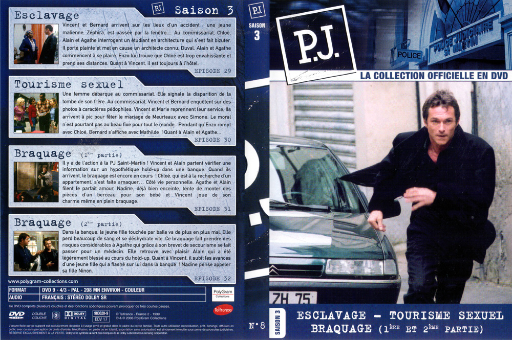 Jaquette DVD PJ saison 1 vol 8